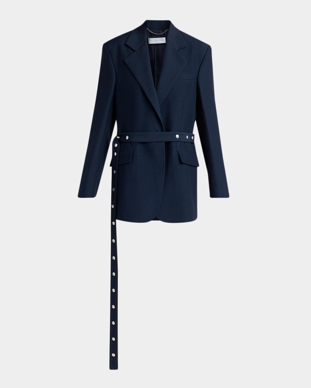 Stella McCartney Stud-Belted Oversized Blazer