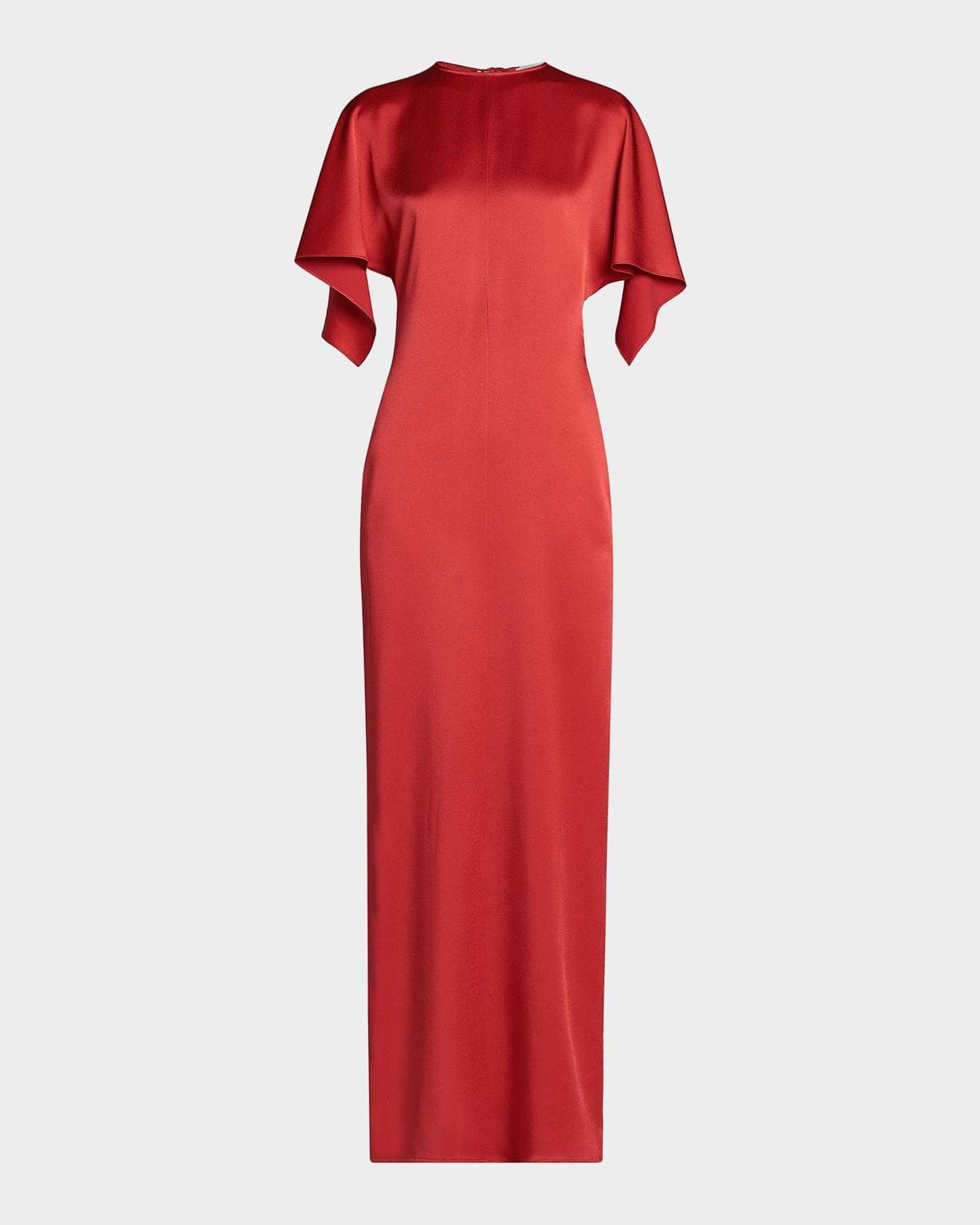 Stella McCartney Satin Tie-Back Maxi Dress