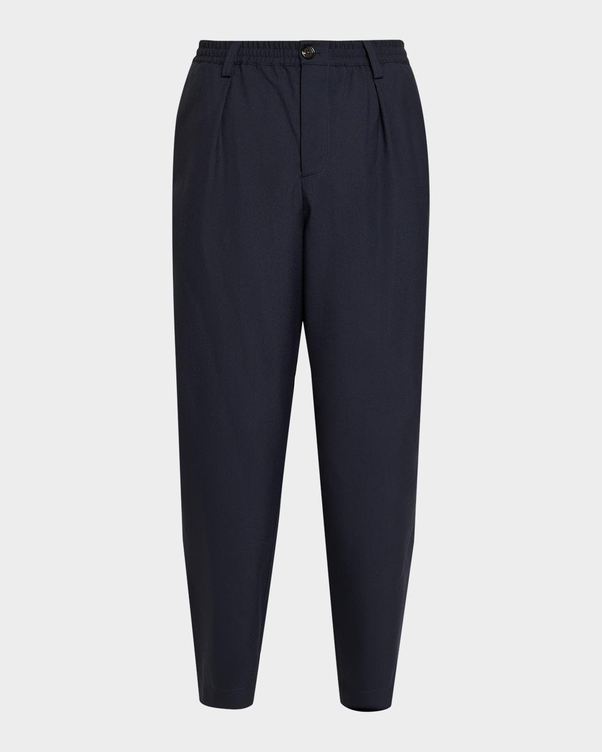 Marni Men's Loose-Fit Stretch Pleated Pants