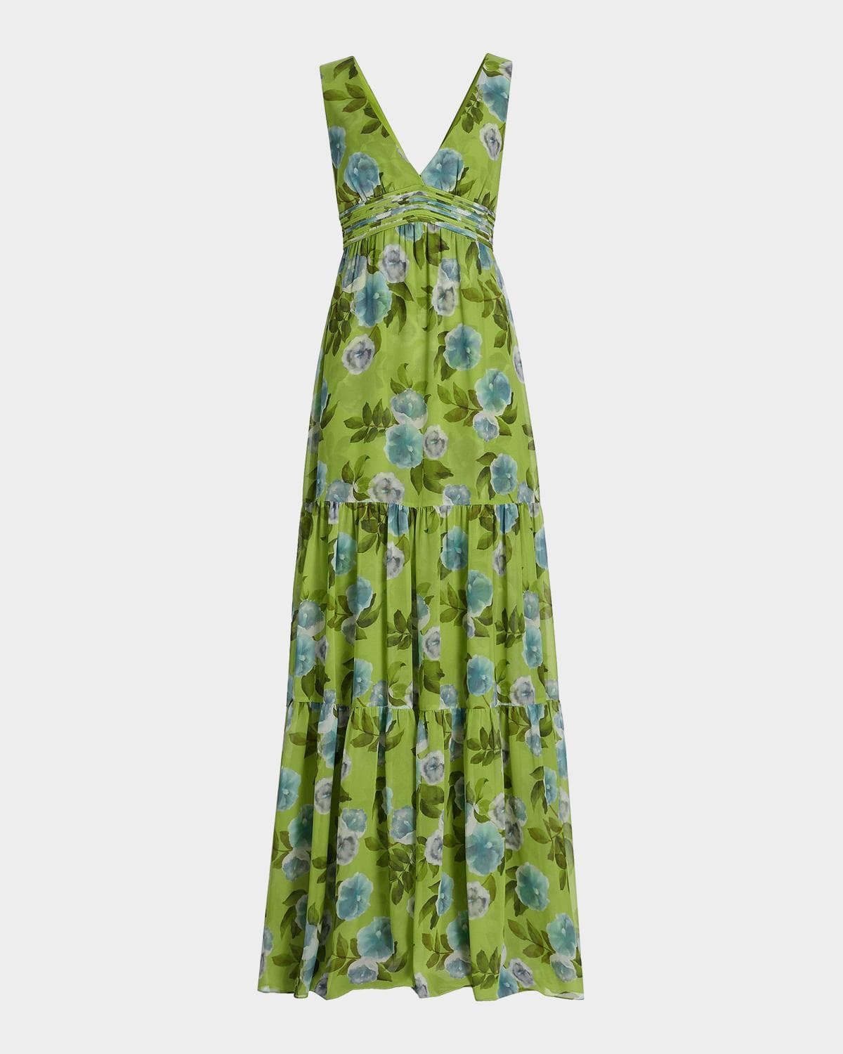 SACHIN BABI Emilie Floral Chiffon A-Line Gown