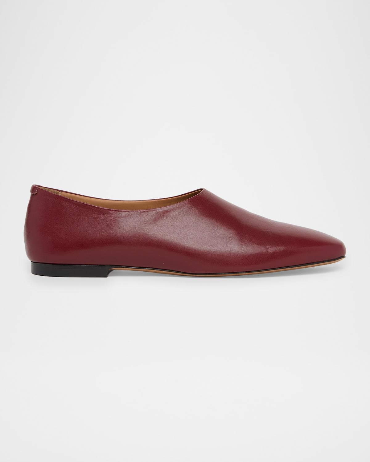 Jil Sander Prince Leather Ballerina Flats