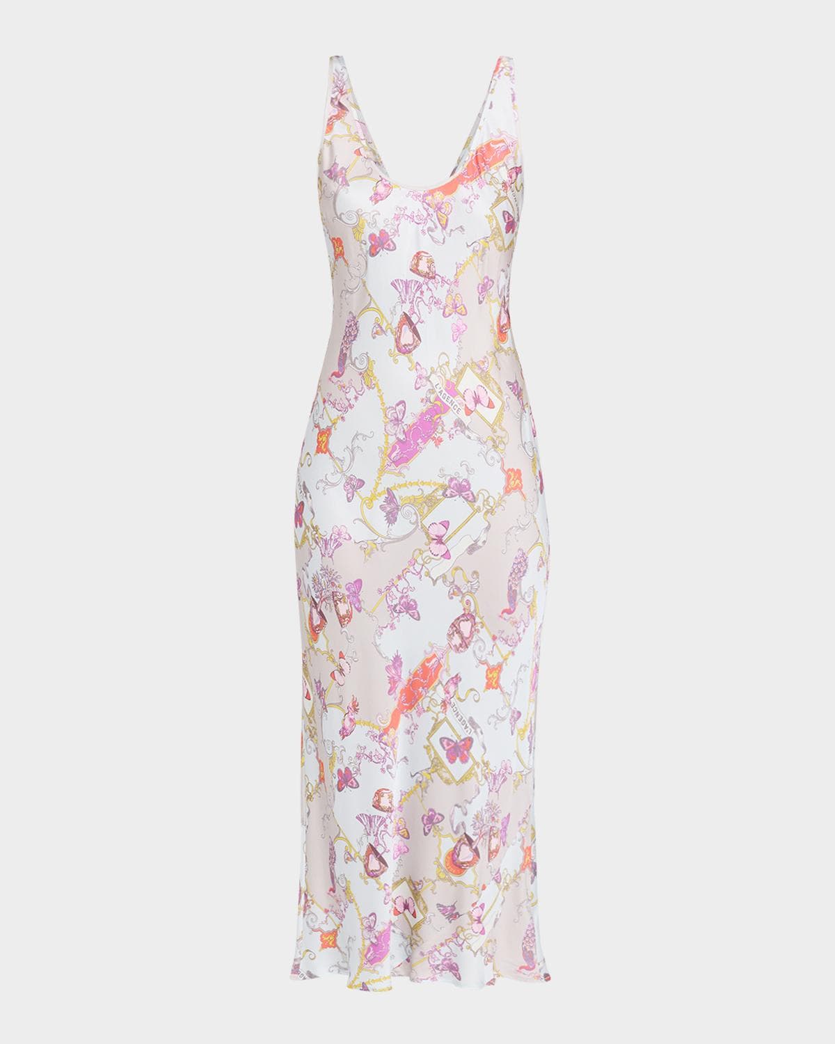 L 'AGENCE Akiya Satin Tank Dress