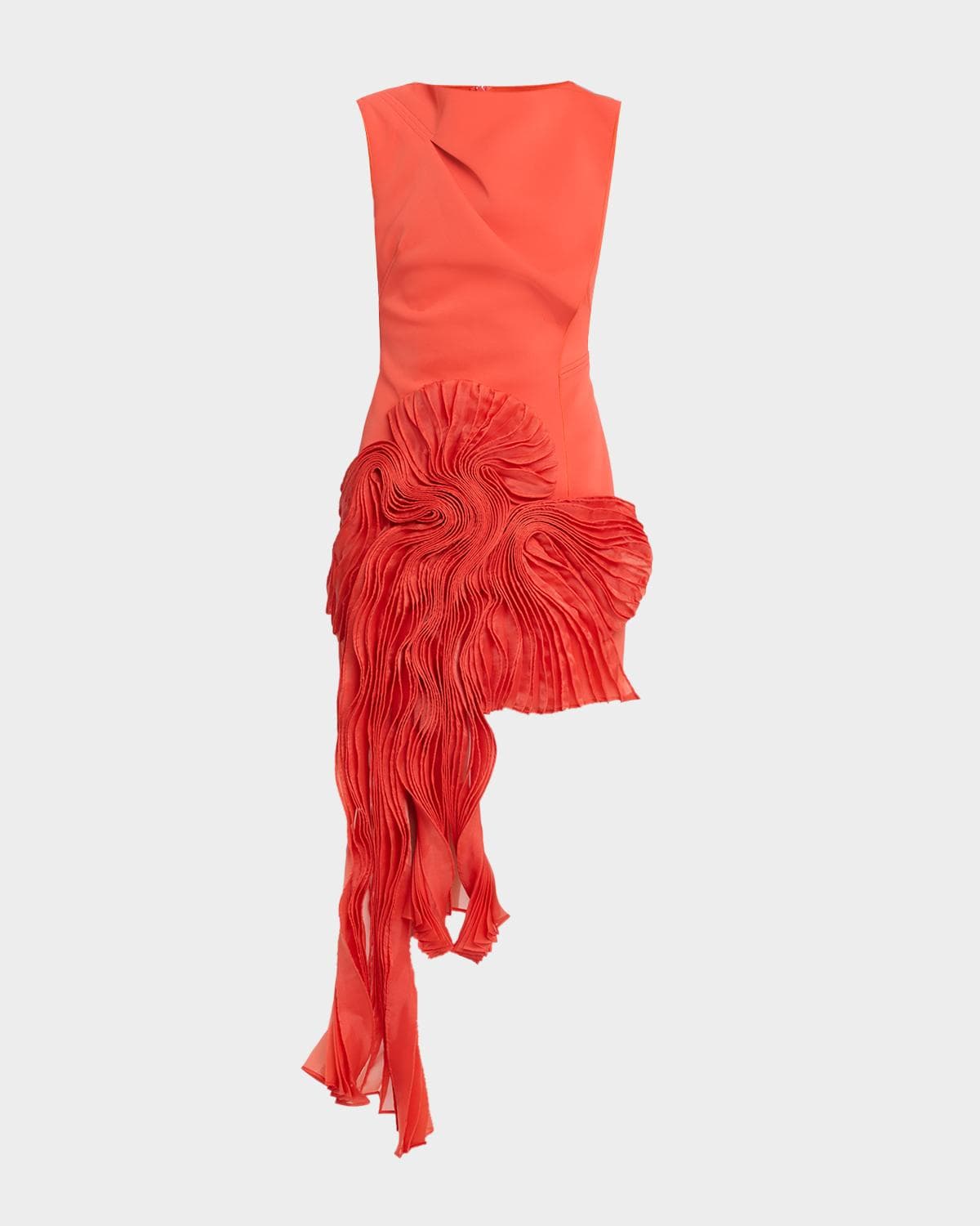 Acler Forever Young Aberleigh Organza-Drape Mini Dress