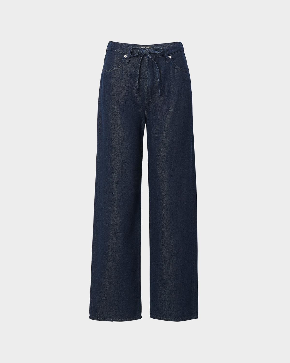 rag & bone Featherweight Phoebe Drawstring Wide-Leg Jeans