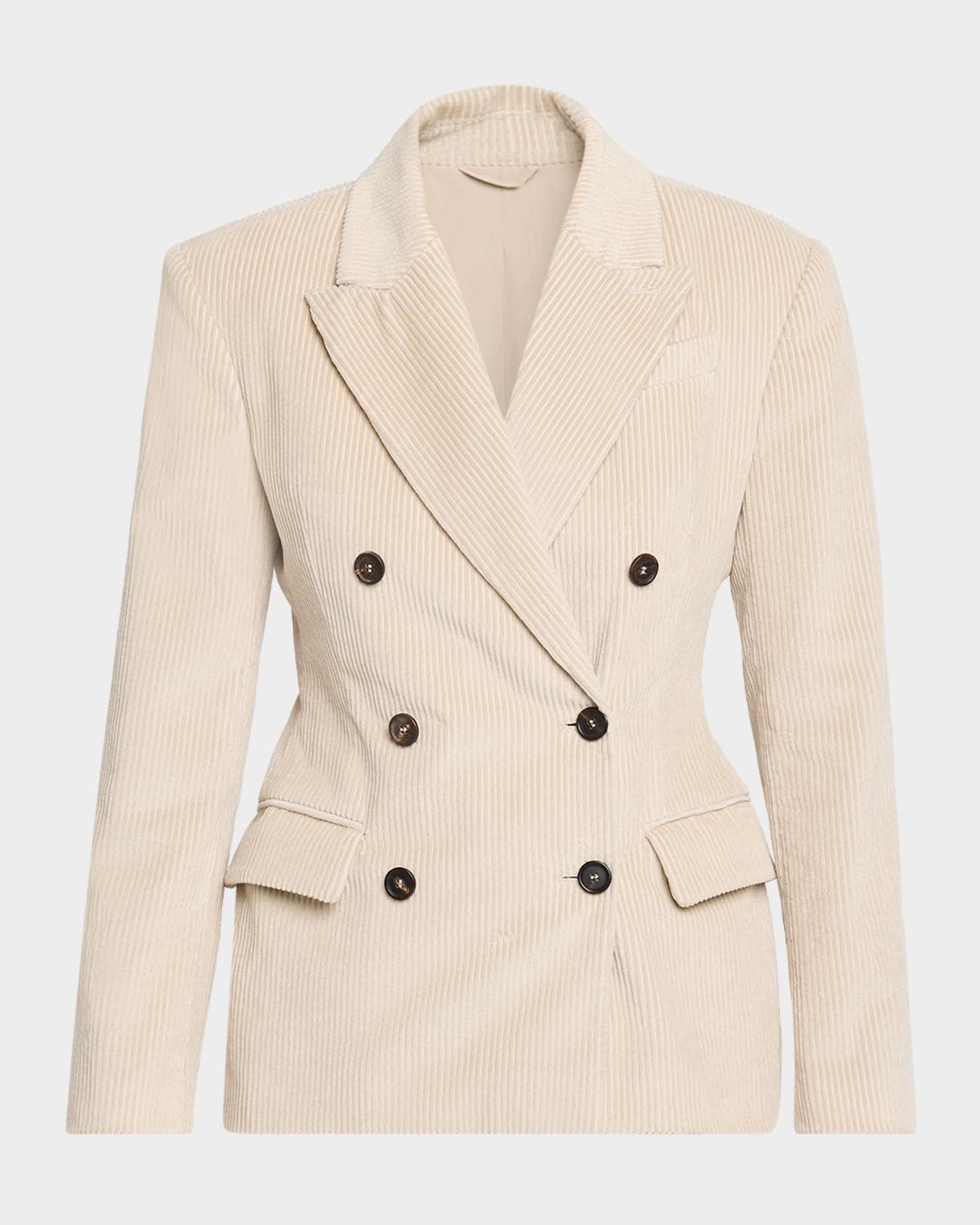 Brunello Cucinelli Cotton Corduroy Double-Breasted Jacket