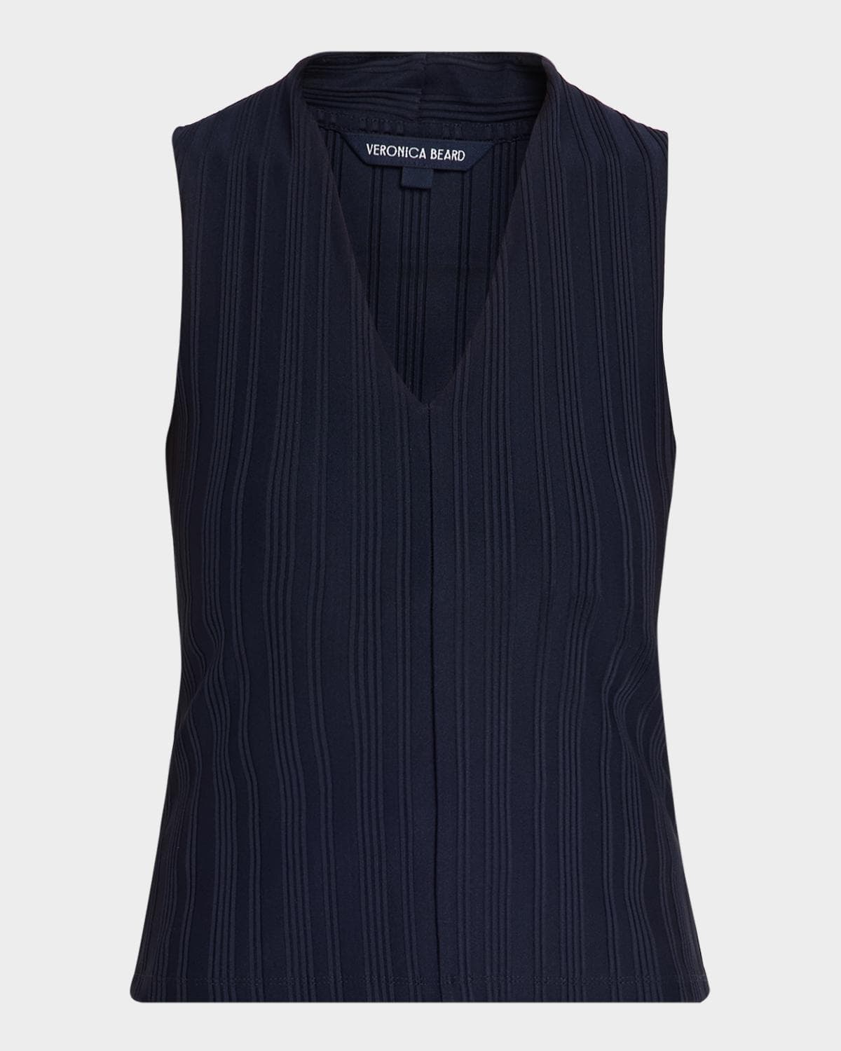 Veronica Beard Evania V-Neck Tank Top