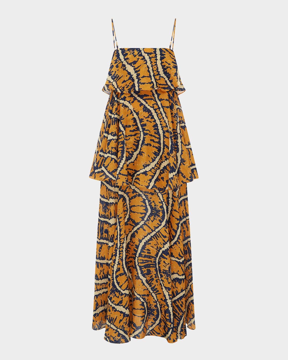 ALÉMAIS Ripple Layered Maxi Dress