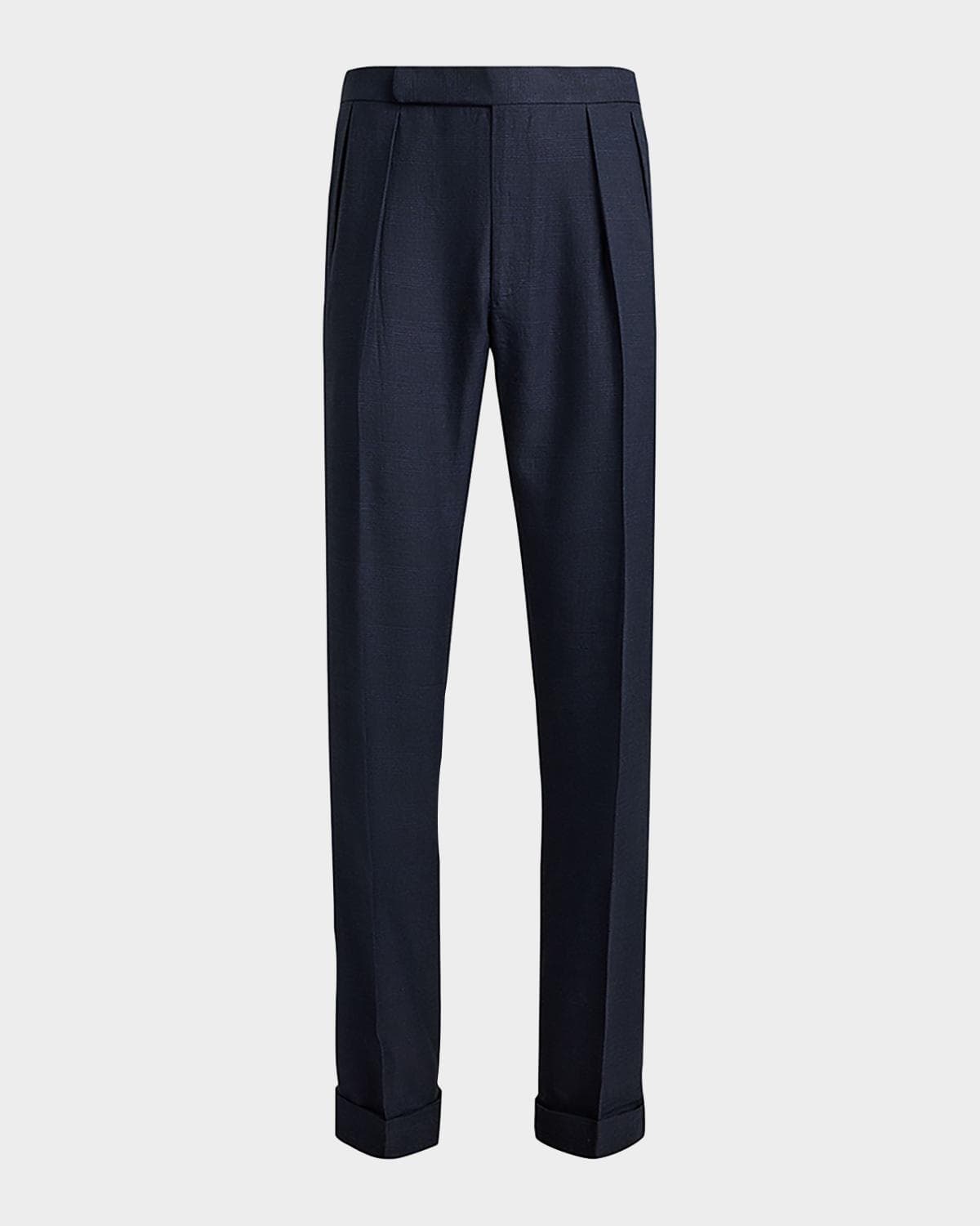 Ralph Lauren Purple Label Men's Gregory Hand-Tailored Plaid Trousers