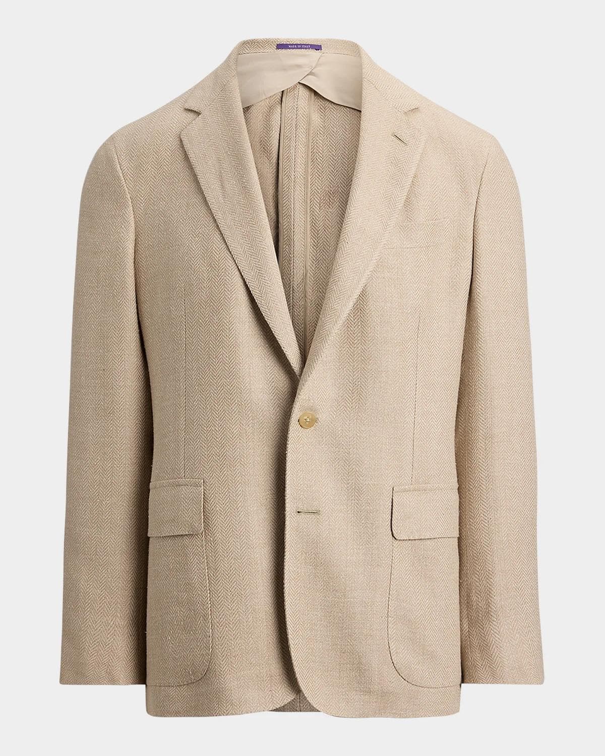 Ralph Lauren Purple Label Men's Hadley Hand-Tailored Herringbone Jacket