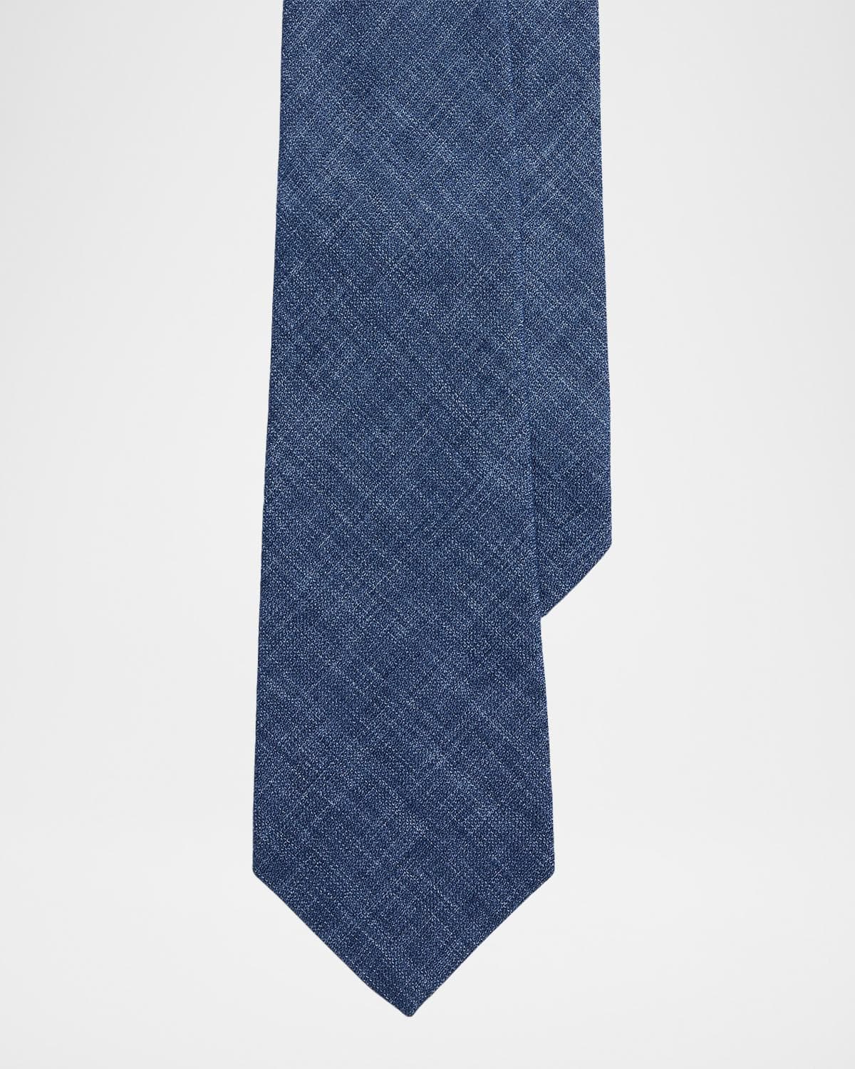 Ralph Lauren Purple Label Men's Délavé Linen-Blend Tie