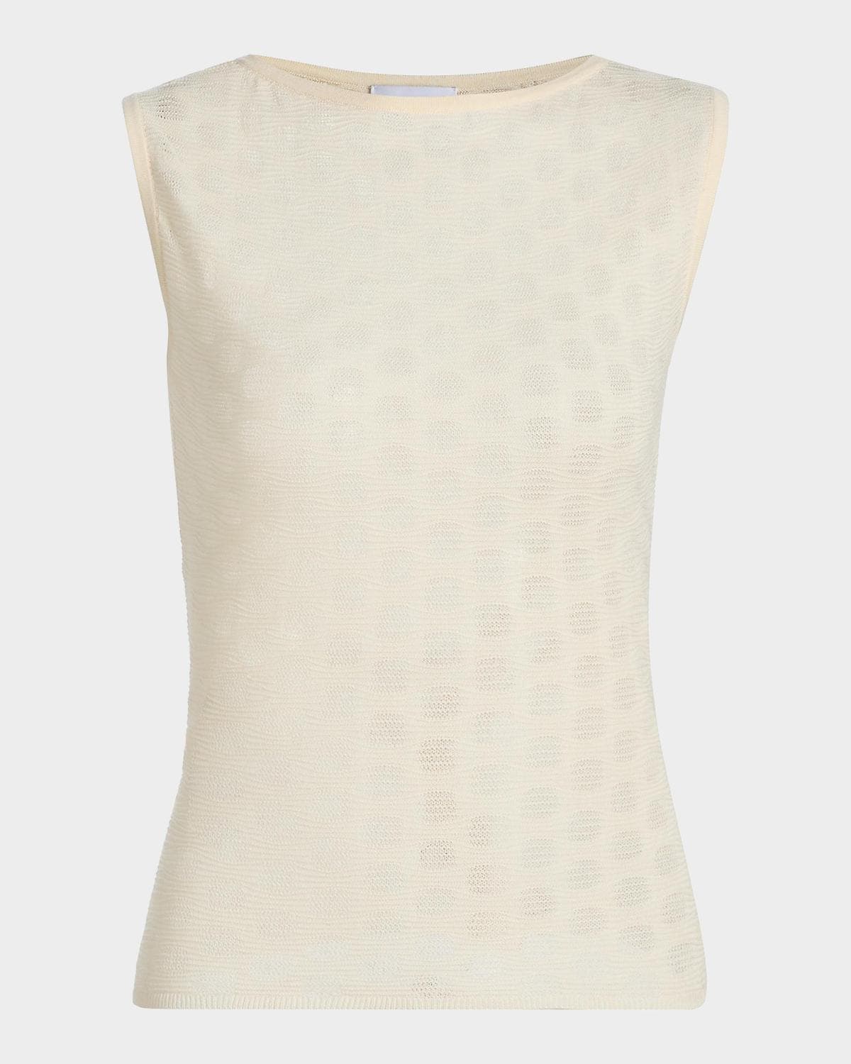 Tanya Taylor Charlisa Patterned Cotton-Blend Knit Top