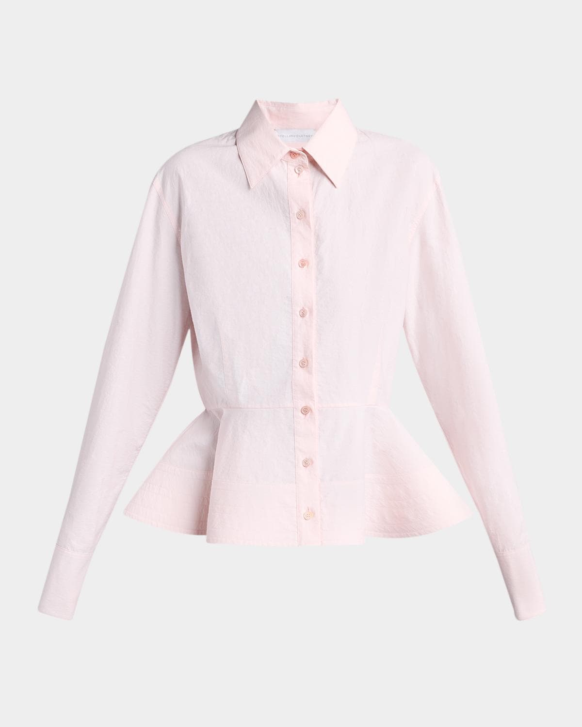 Stella McCartney Peplum Cotton Button-Down Shirt