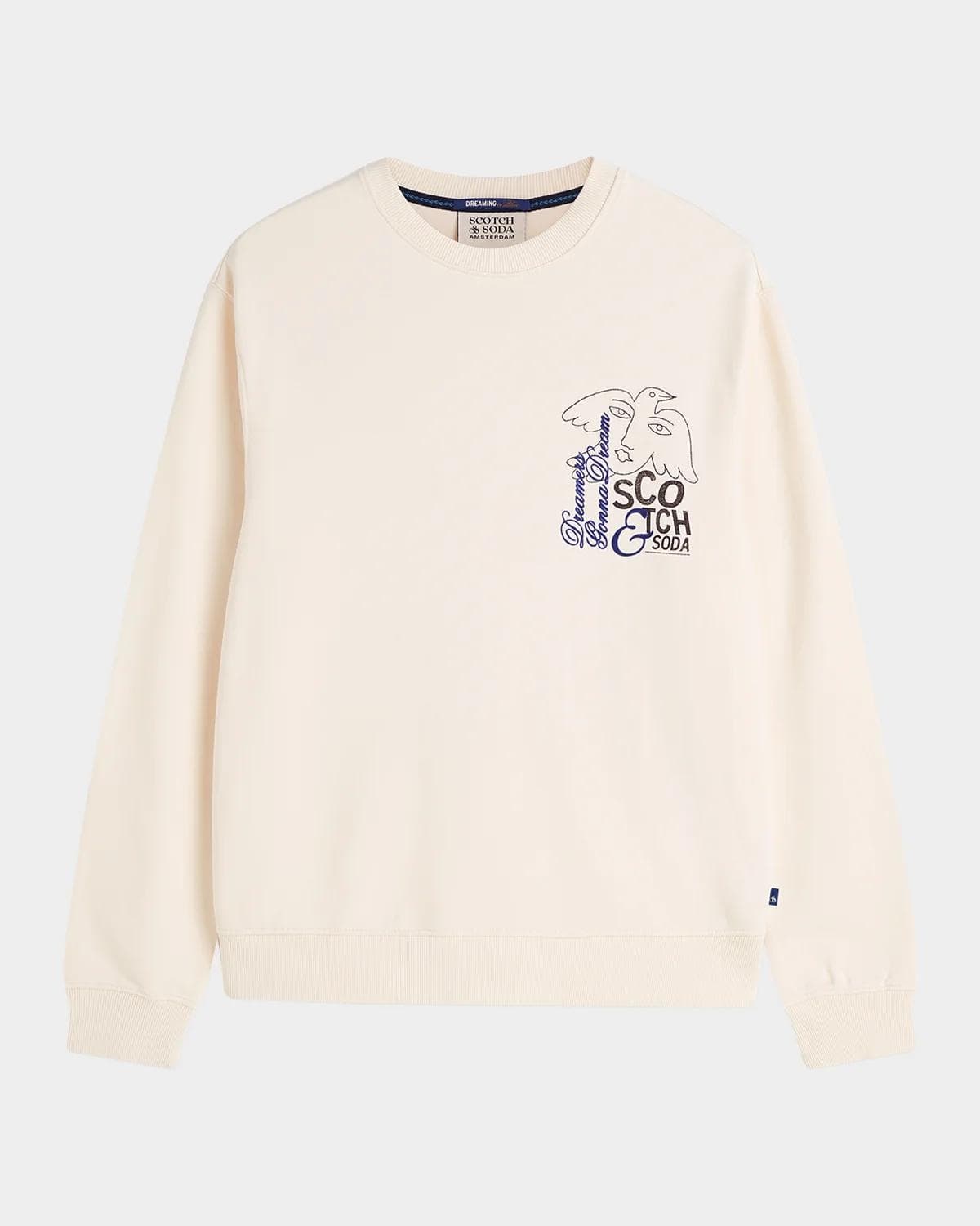Scotch & Soda Men's Front And Back Artwork Regular-Fit Sweatshirt