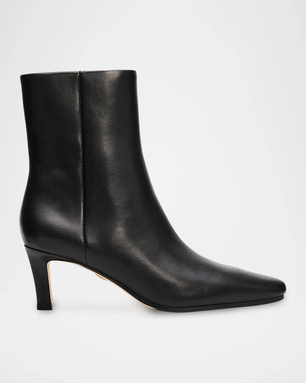Veronica Beard Agnes 65MM Leather Ankle Boots