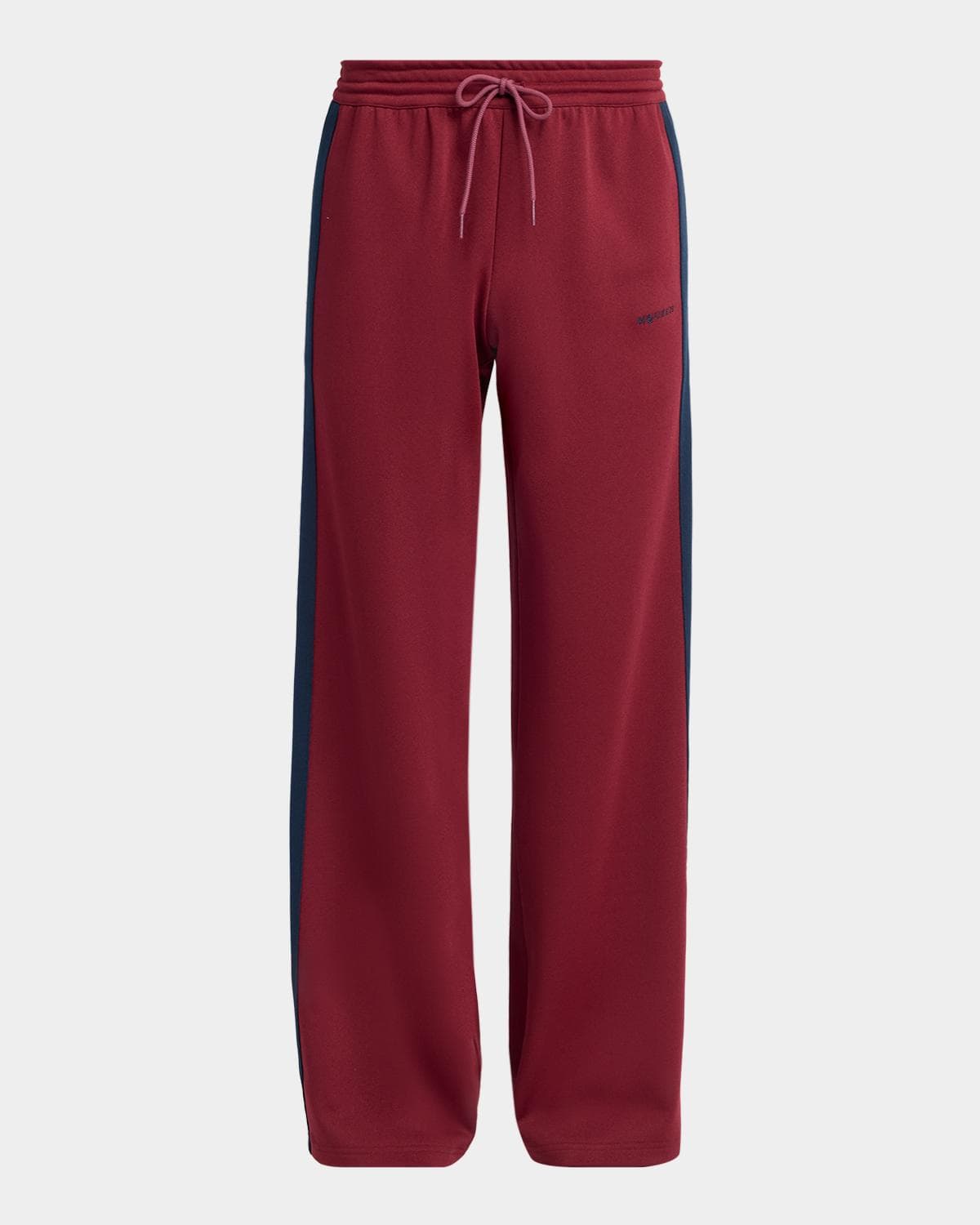 McQueen Men's Technical Loopback Wide Leg Track Pants