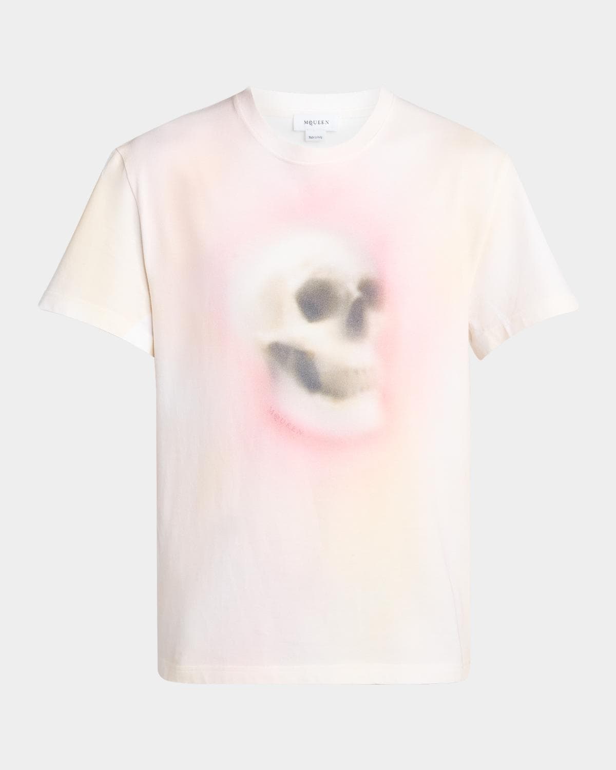 McQueen Men's Skull Haze Cotton T-Shirt
