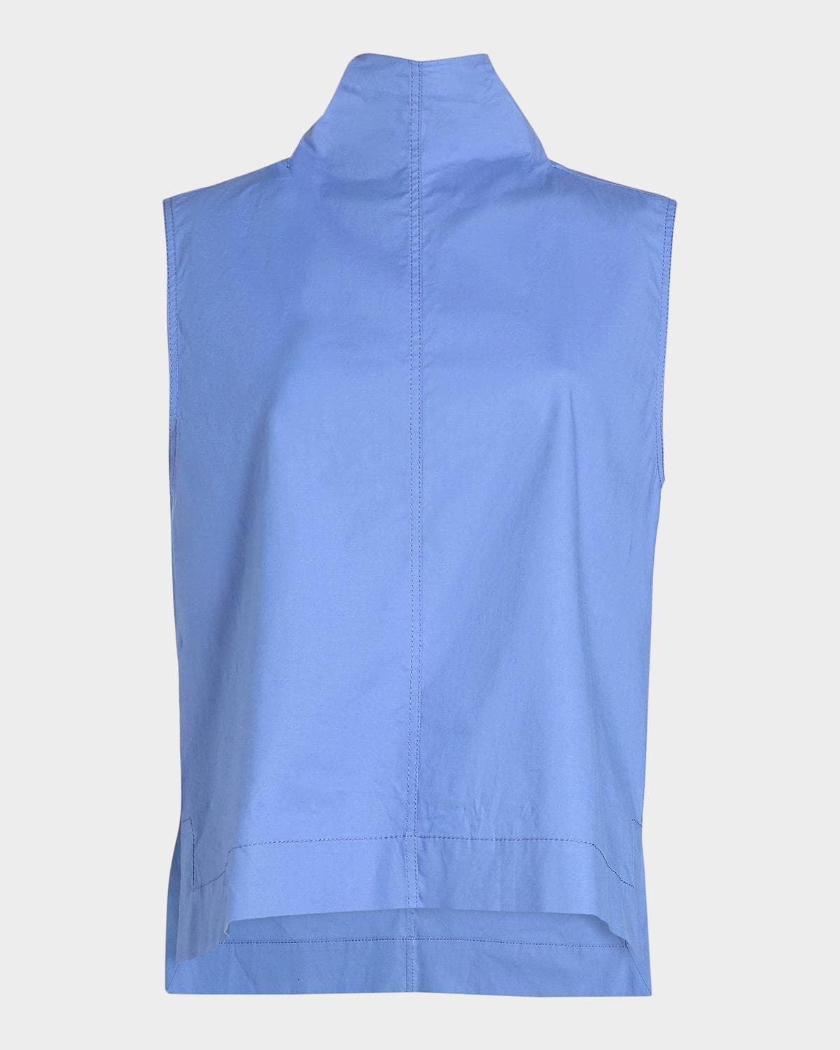 Brandon Maxwell The Finn Cotton Sleeveless Top