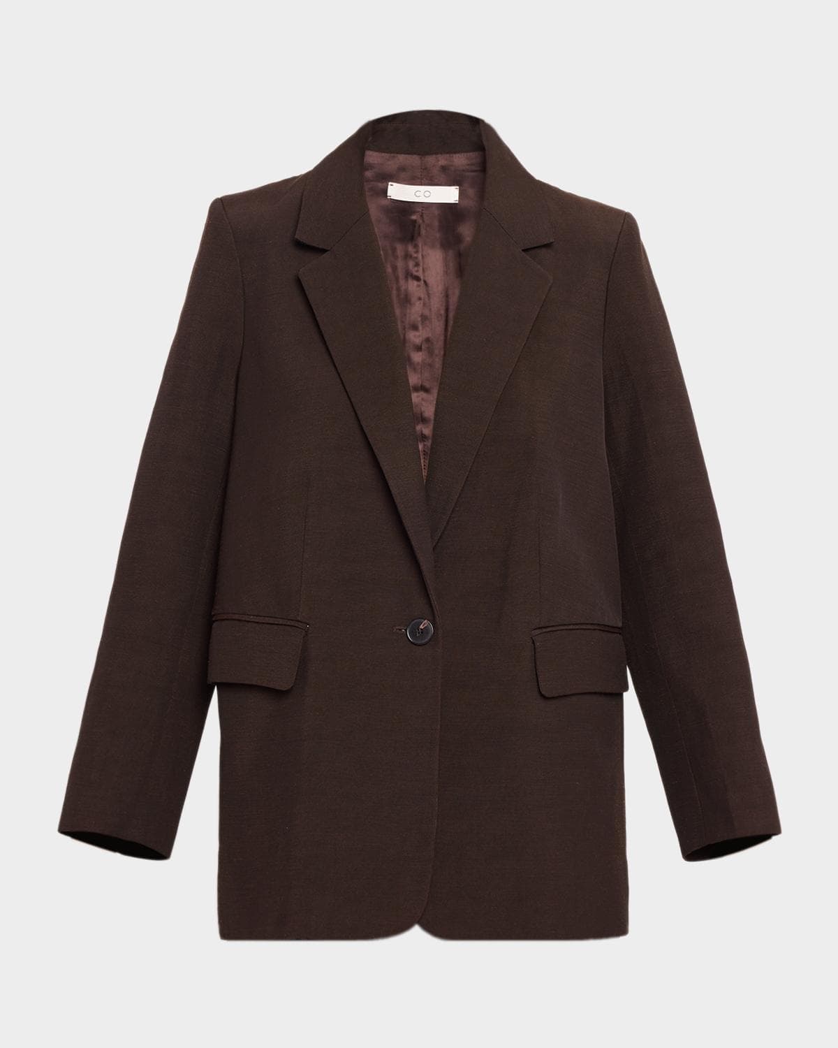 Co Oversized Single-Breasted Blazer Jacket