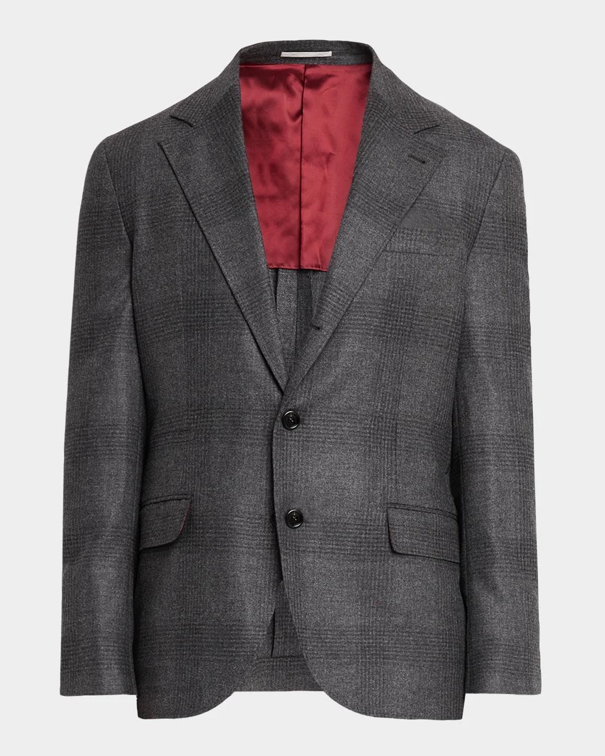 Brunello Cucinelli Men's Wool Plaid Two-Piece Suit