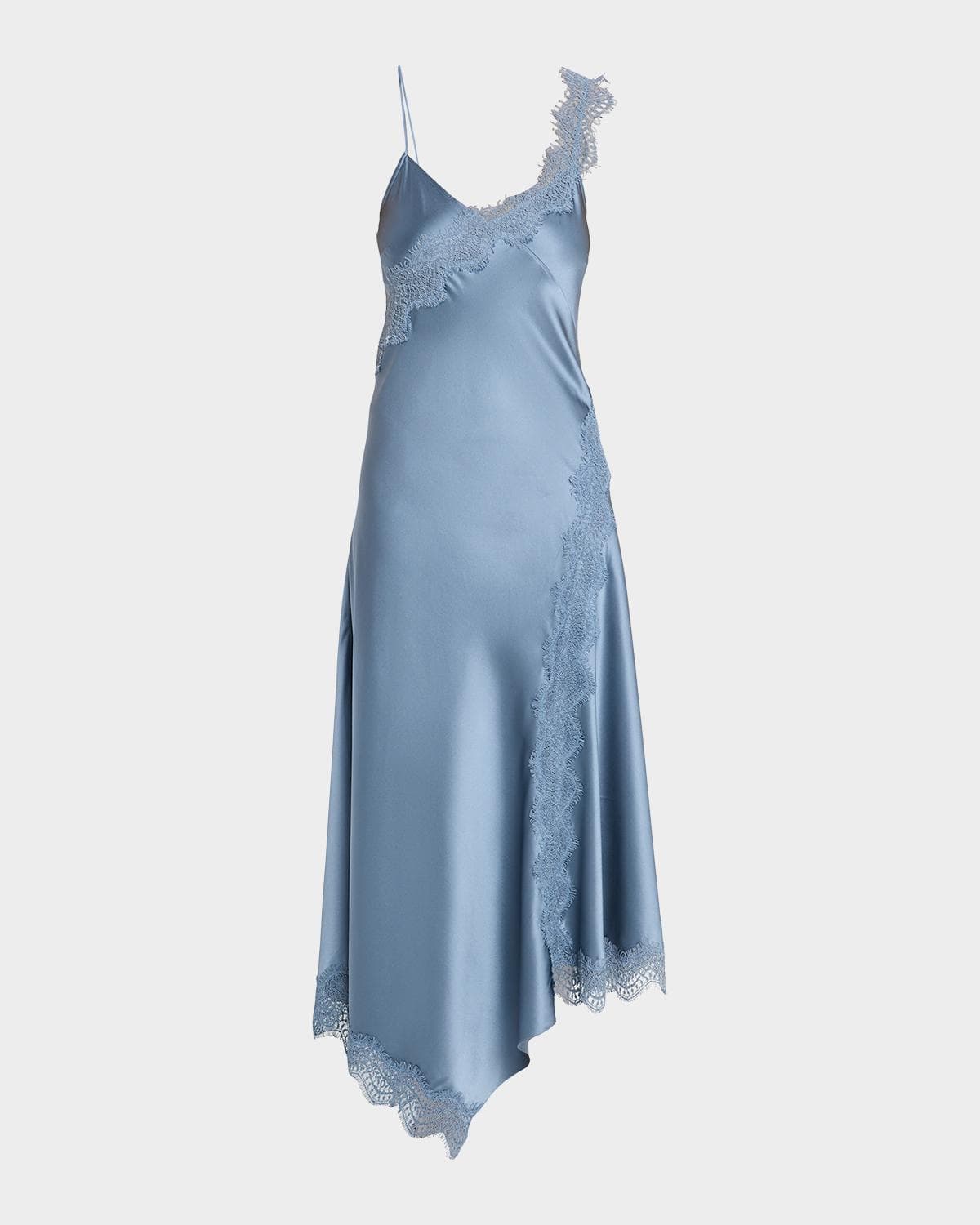 Veronica Beard Vernon Lace Silk Slip Dress