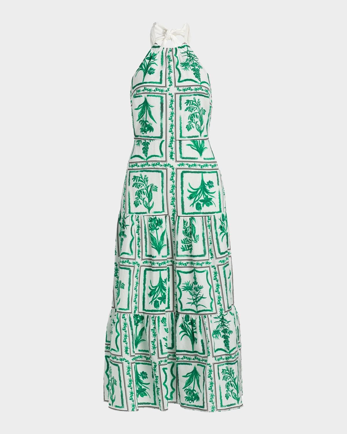 Milly Hayden Floral Linen-Cotton Maxi Dress