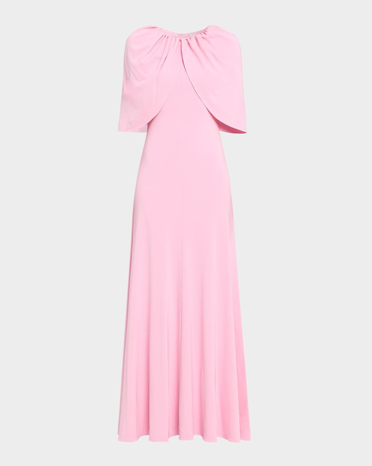 Roland Mouret Fit-And-Flare Jersey Capelet Gown