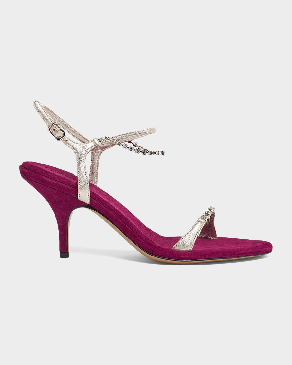 Chloe 75mm Zia Embellished Leather Sandals