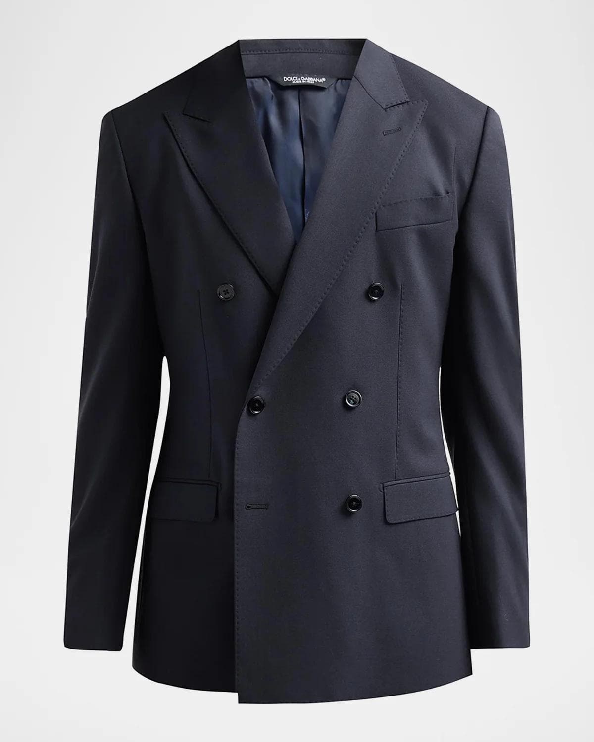 Dolce & Gabbana Men's Stretch-Virgin Wool Double-Breasted Jacket