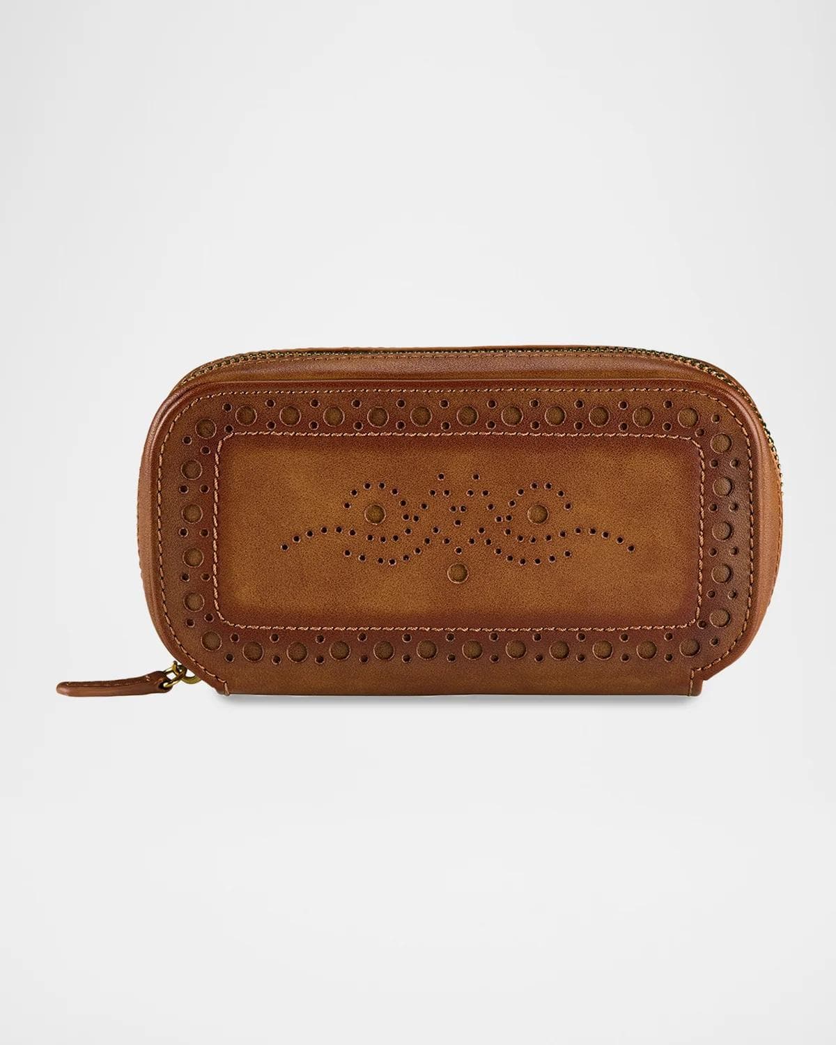 WOLF Brogue 2-Piece Watch Zip Case