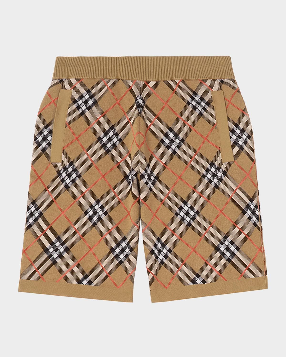 Burberry Men's Gawain Check Cotton-Blend Shorts