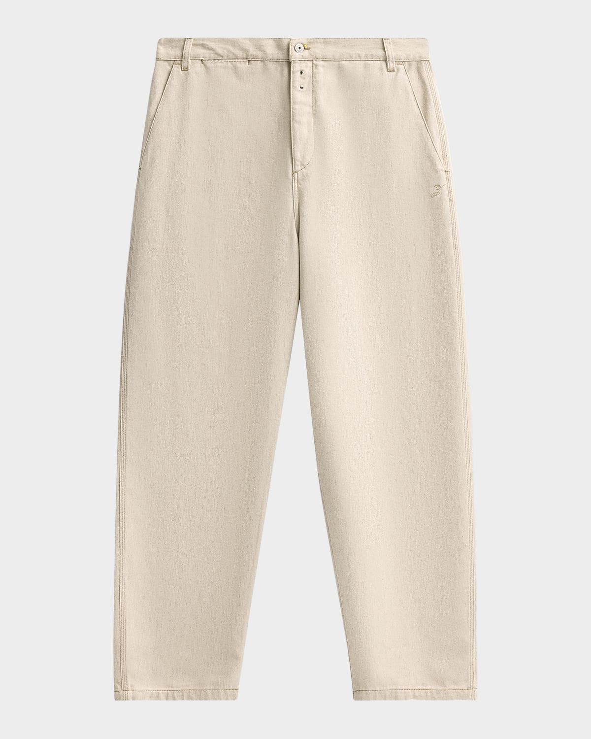 Jacquemus Men's Le De Nimes Cotton-Hemp Pants