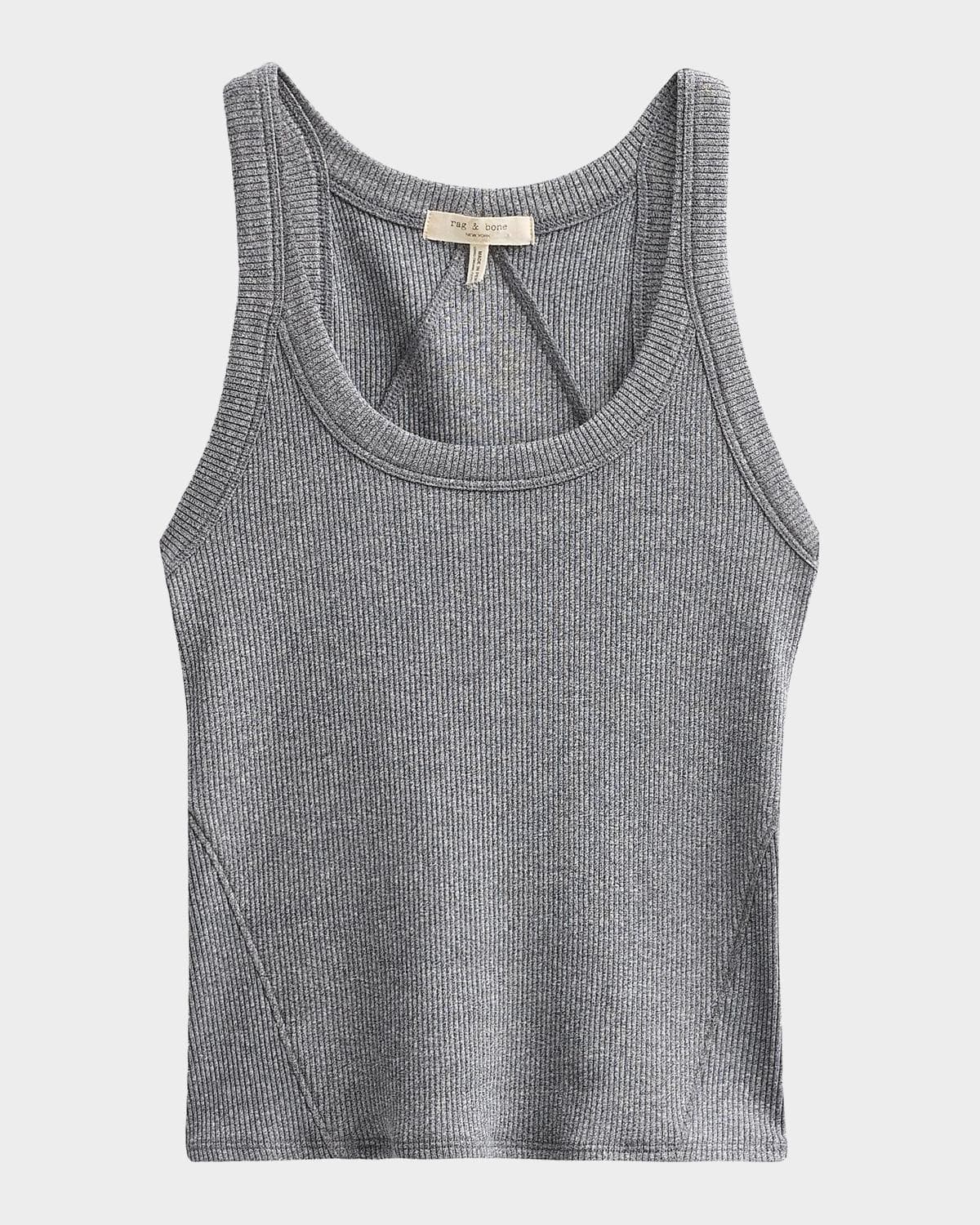 rag & bone The Essential Rib Wide String Tank