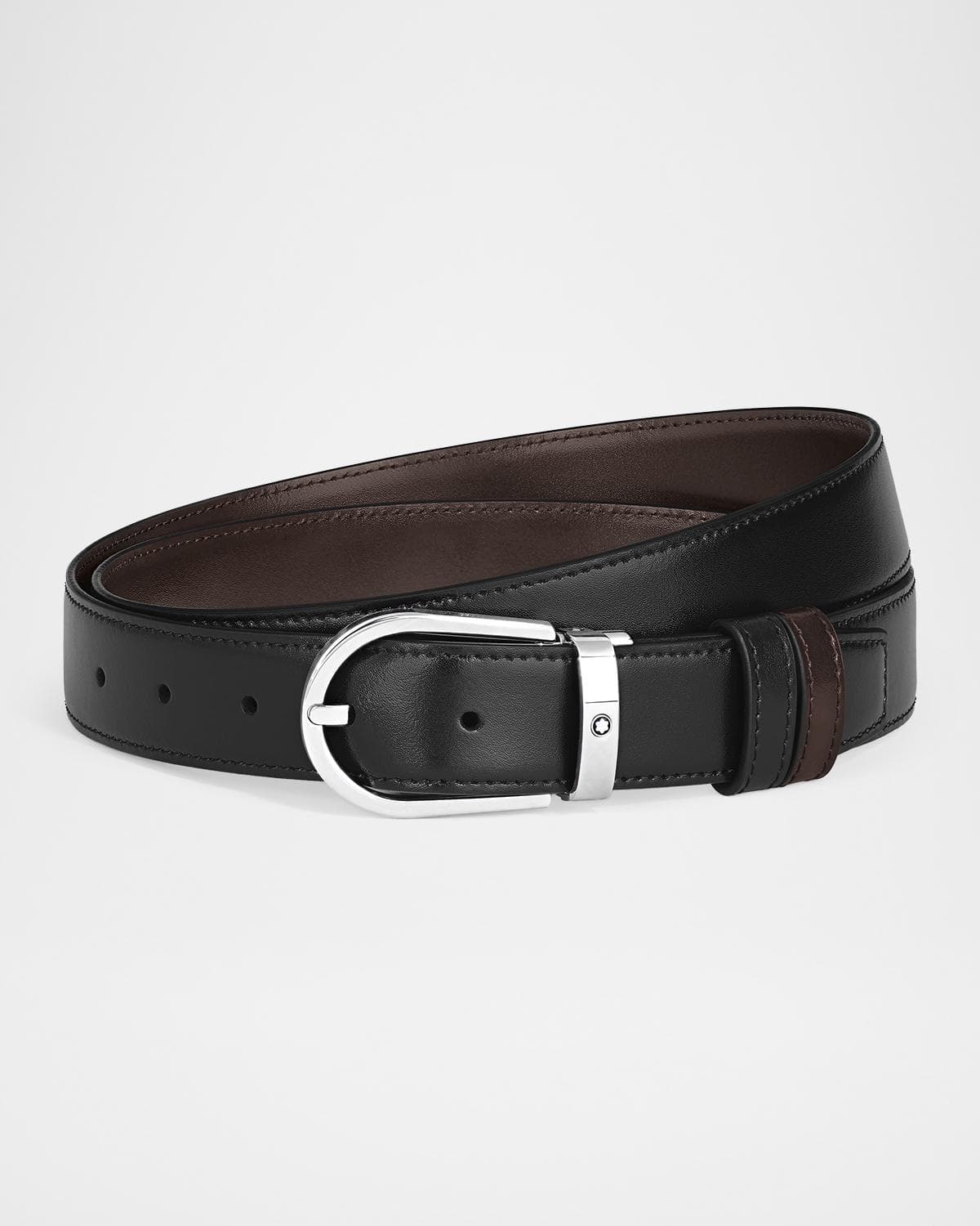 Montblanc Horseshoe Reversible Leather Belt