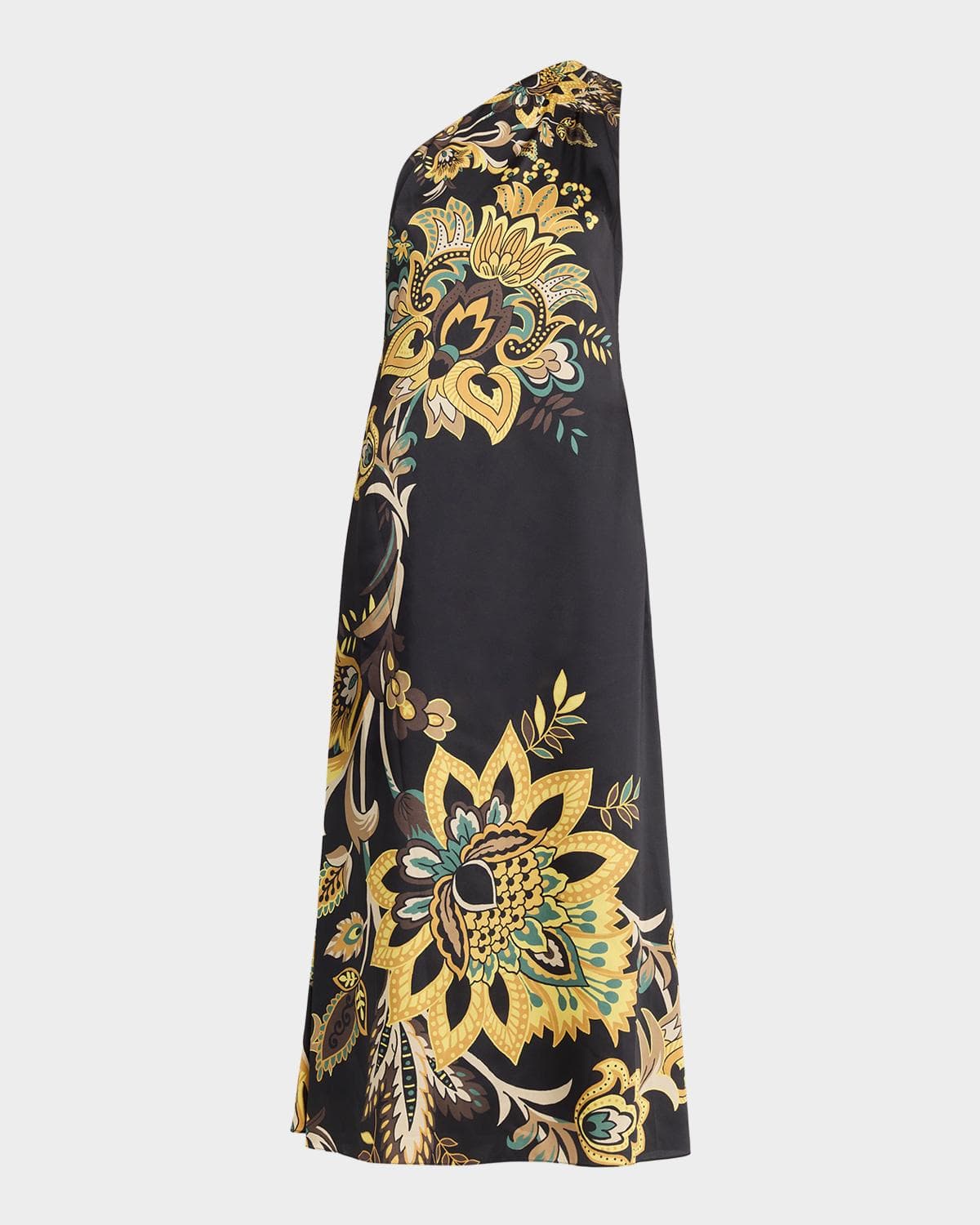 Elie Tahari The Addison One-Shoulder Floral Maxi Dress