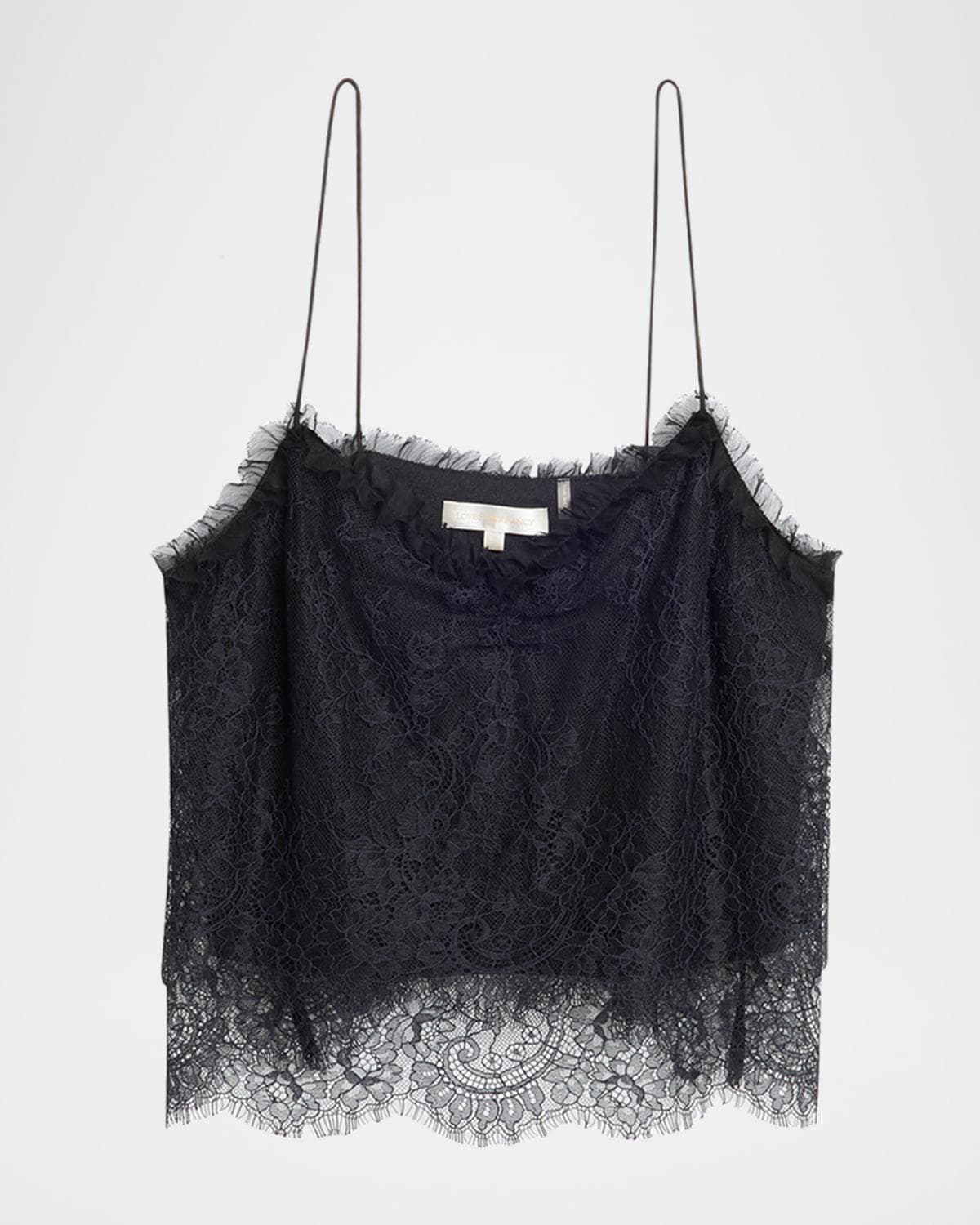 LoveShackFancy Ferni Floral Lace Tank Top
