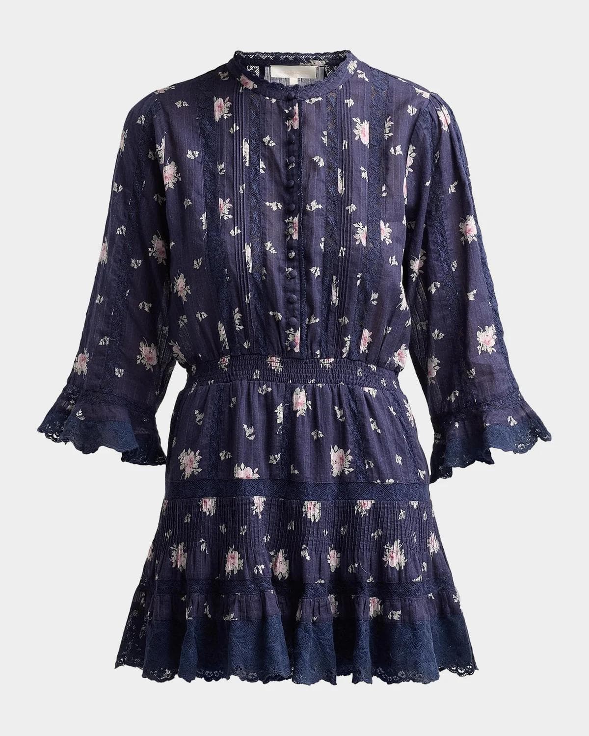 LoveShackFancy Vesna Floral Mini Dress