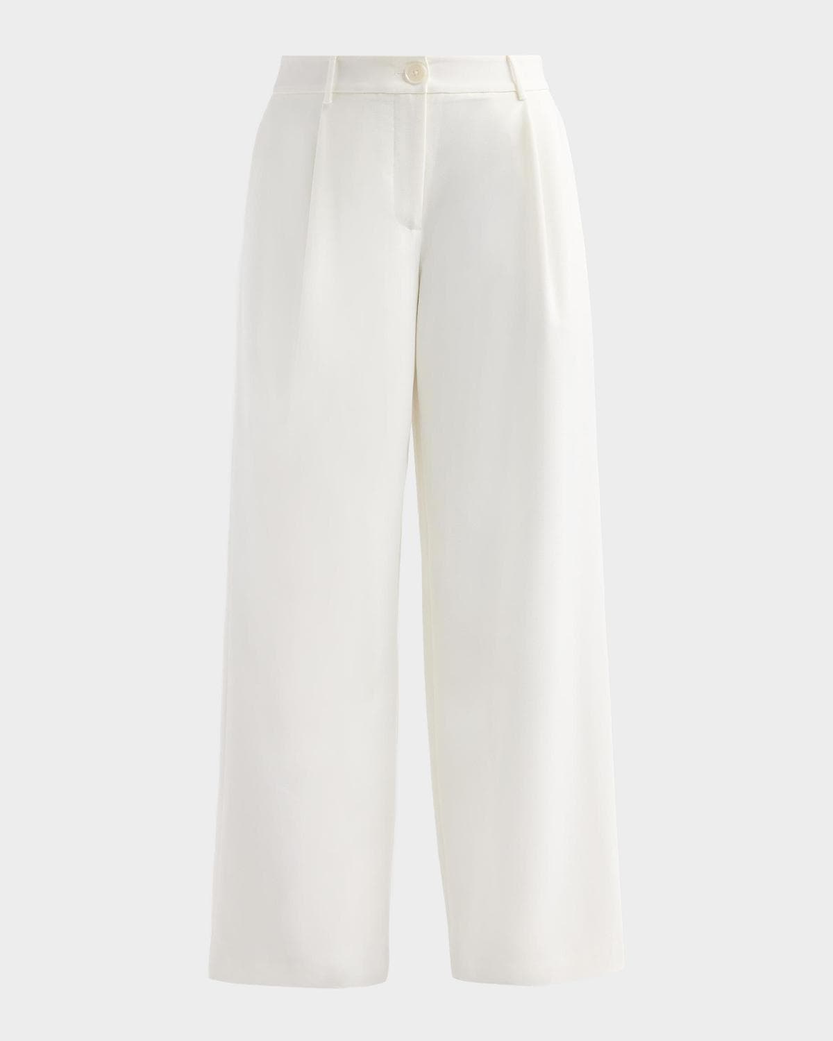 Toccin Solara Pleated-Front Wide-Leg Trousers