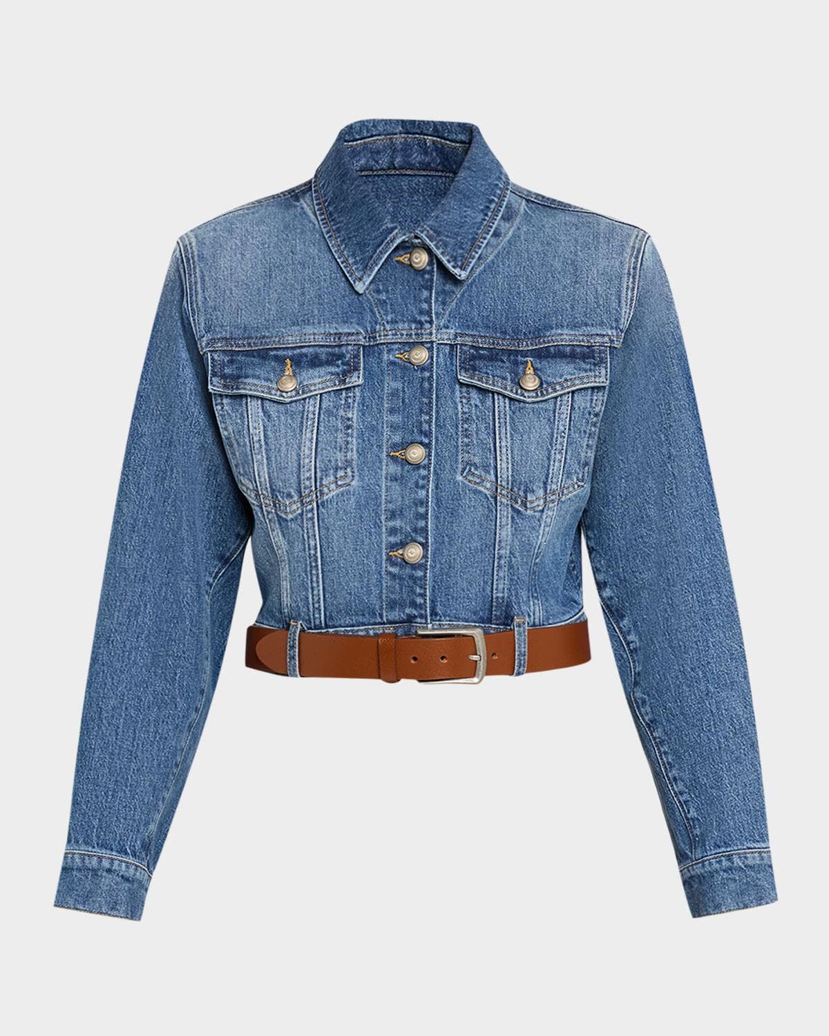 Cinq à Sept Graciel Denim Jacket with Belt