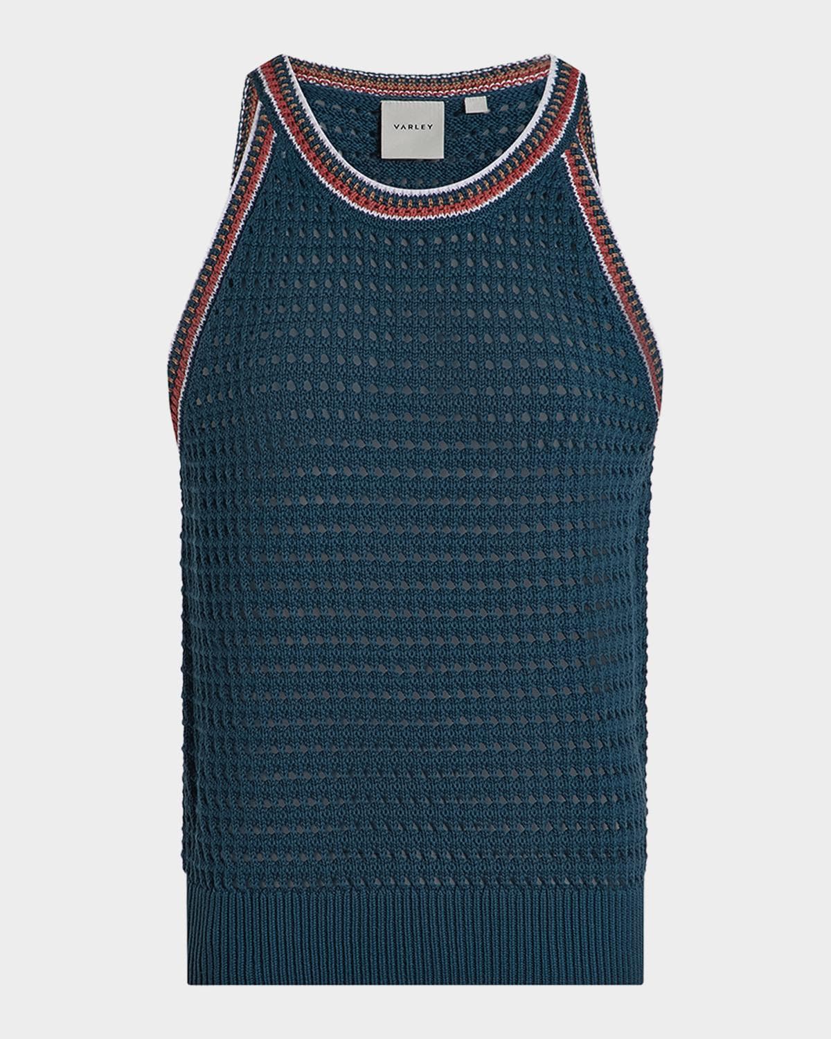 Varley Aberg Pointelle-Knit Tank Top