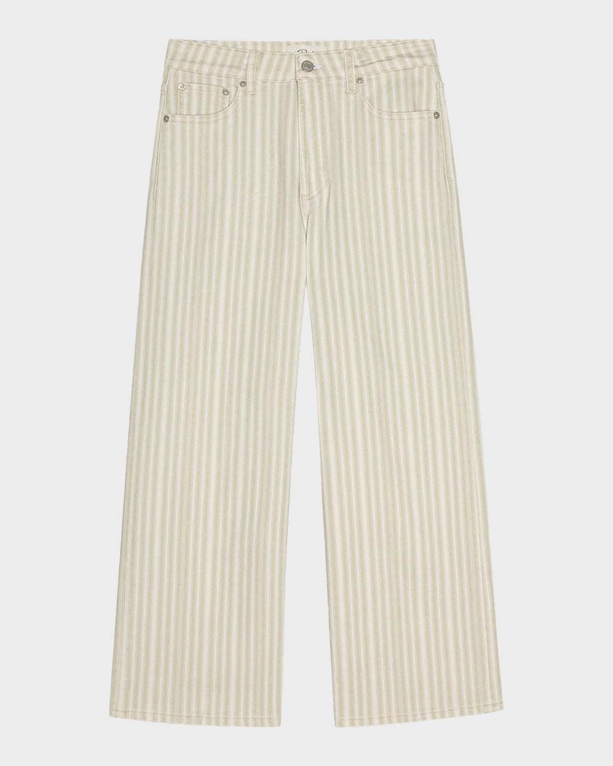 Rails Getty Stripe Wide Cropped Jeans