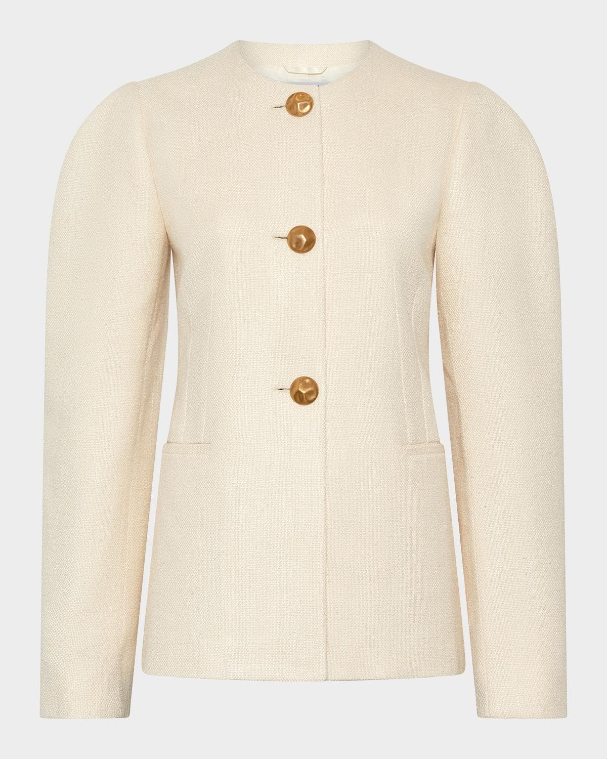 Gabriela Hearst Daelan Puff-Sleeve Jacket