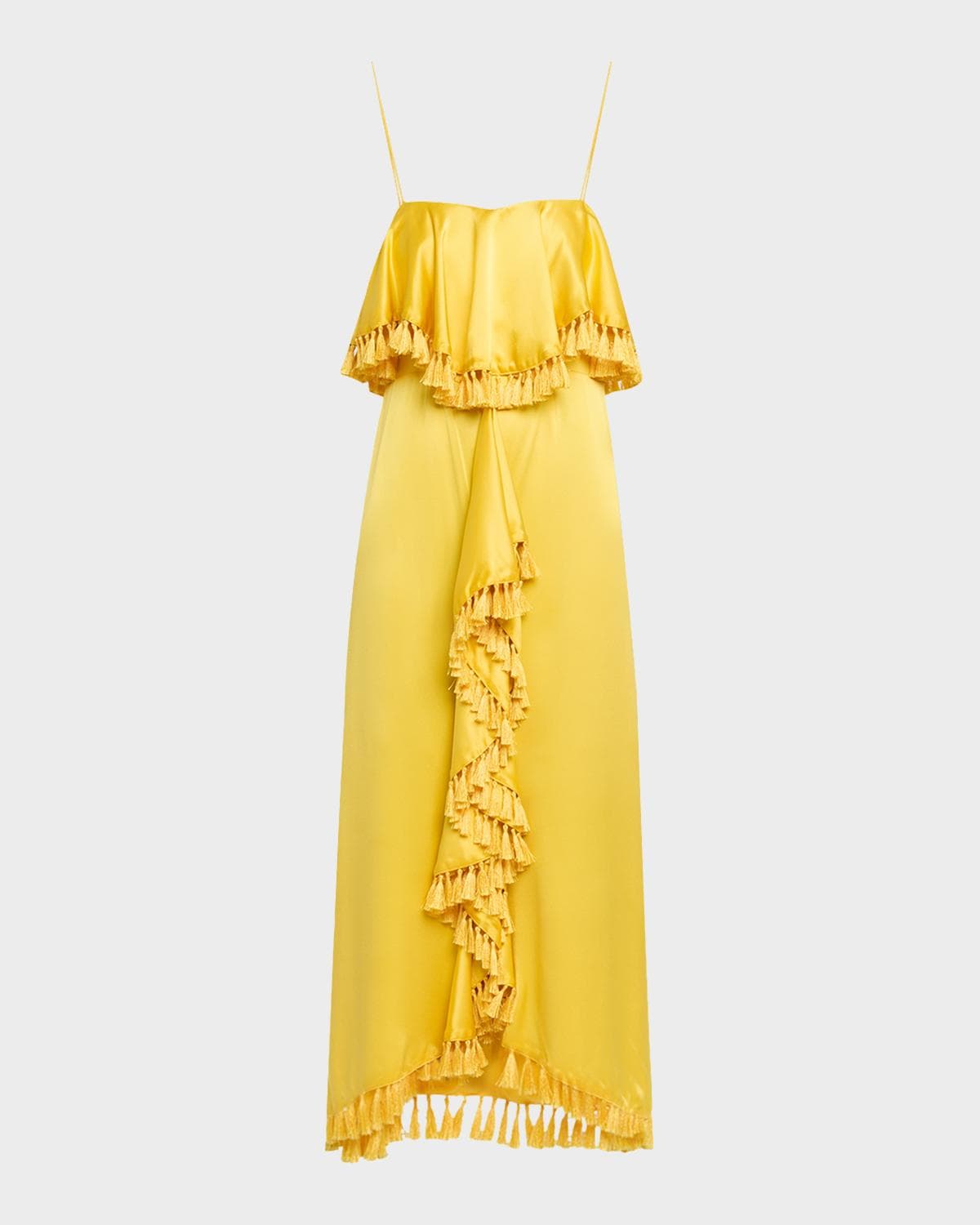 Cinq à Sept Luma Silk Tassel Maxi Dress