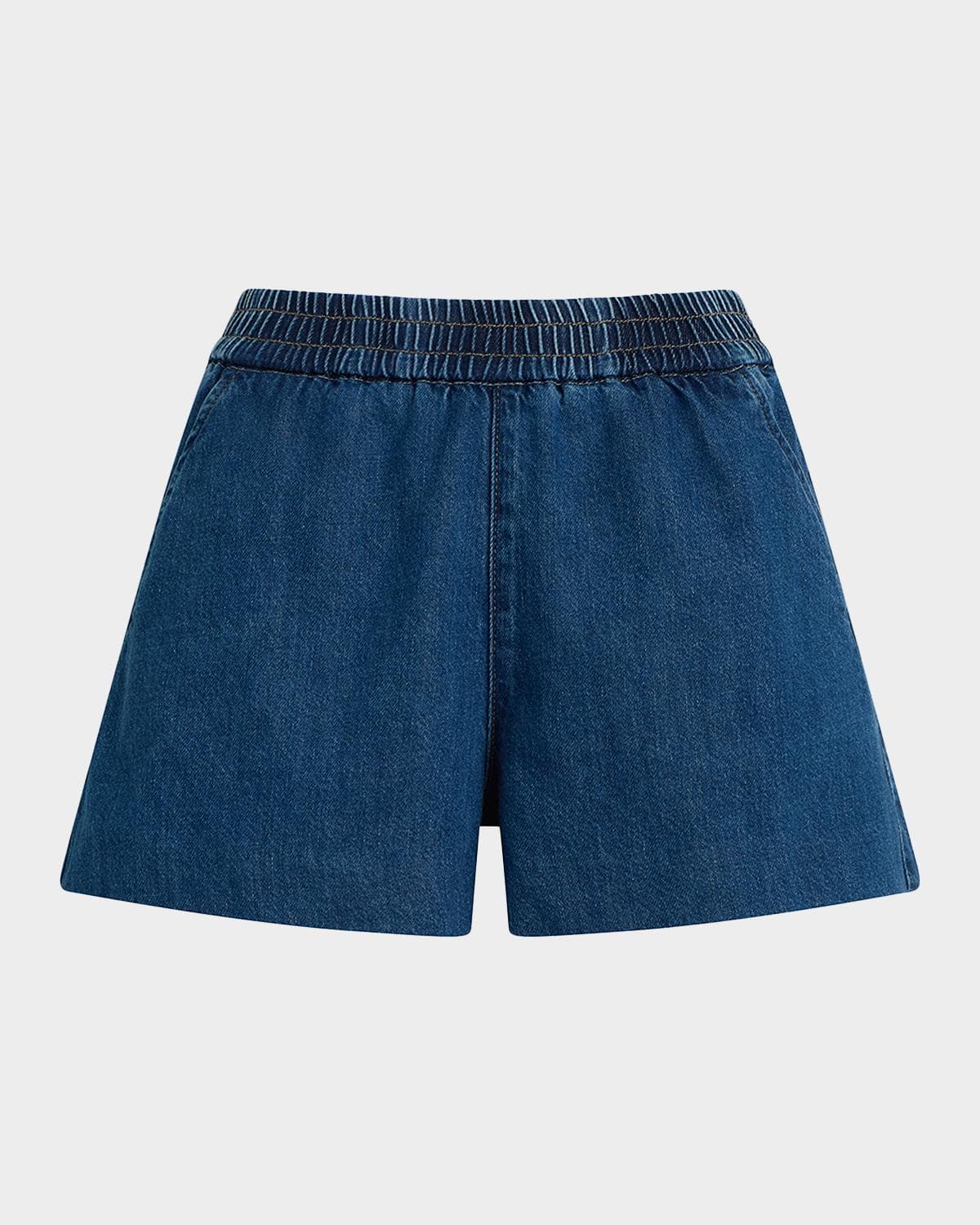 Favorite Daughter The Malibu Pull-On Cotton Denim Shorts