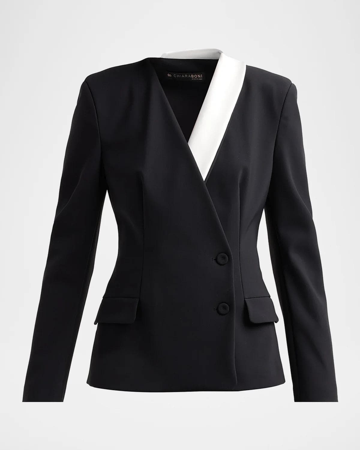 Chiara Boni La Petite Robe Edris Two-Tone Blazer