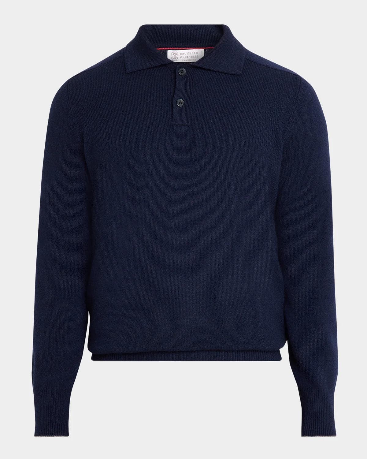 Brunello Cucinelli Men's Cashmere Knit Polo Sweater