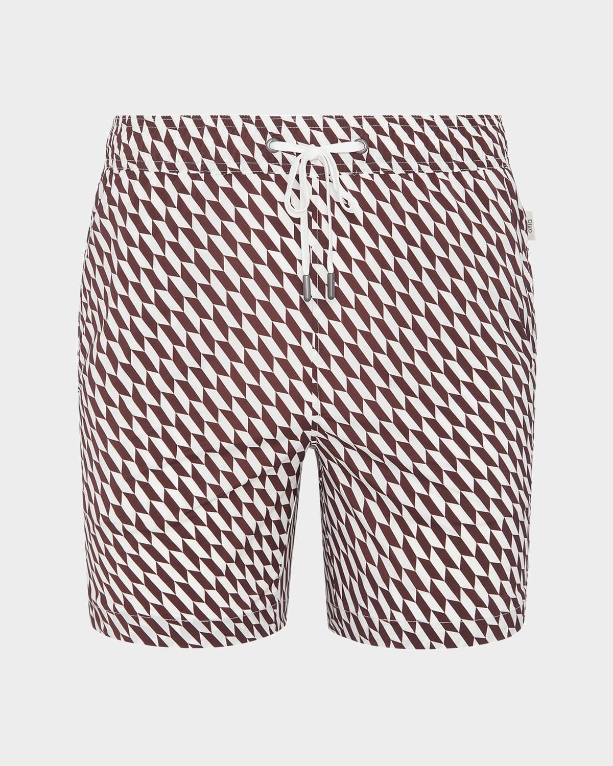 Onia Men's Charles 7 Geometric Swim Trunks
