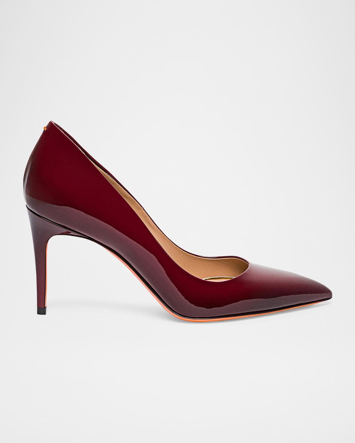 Santoni 85mm Patent Leather Pumps
