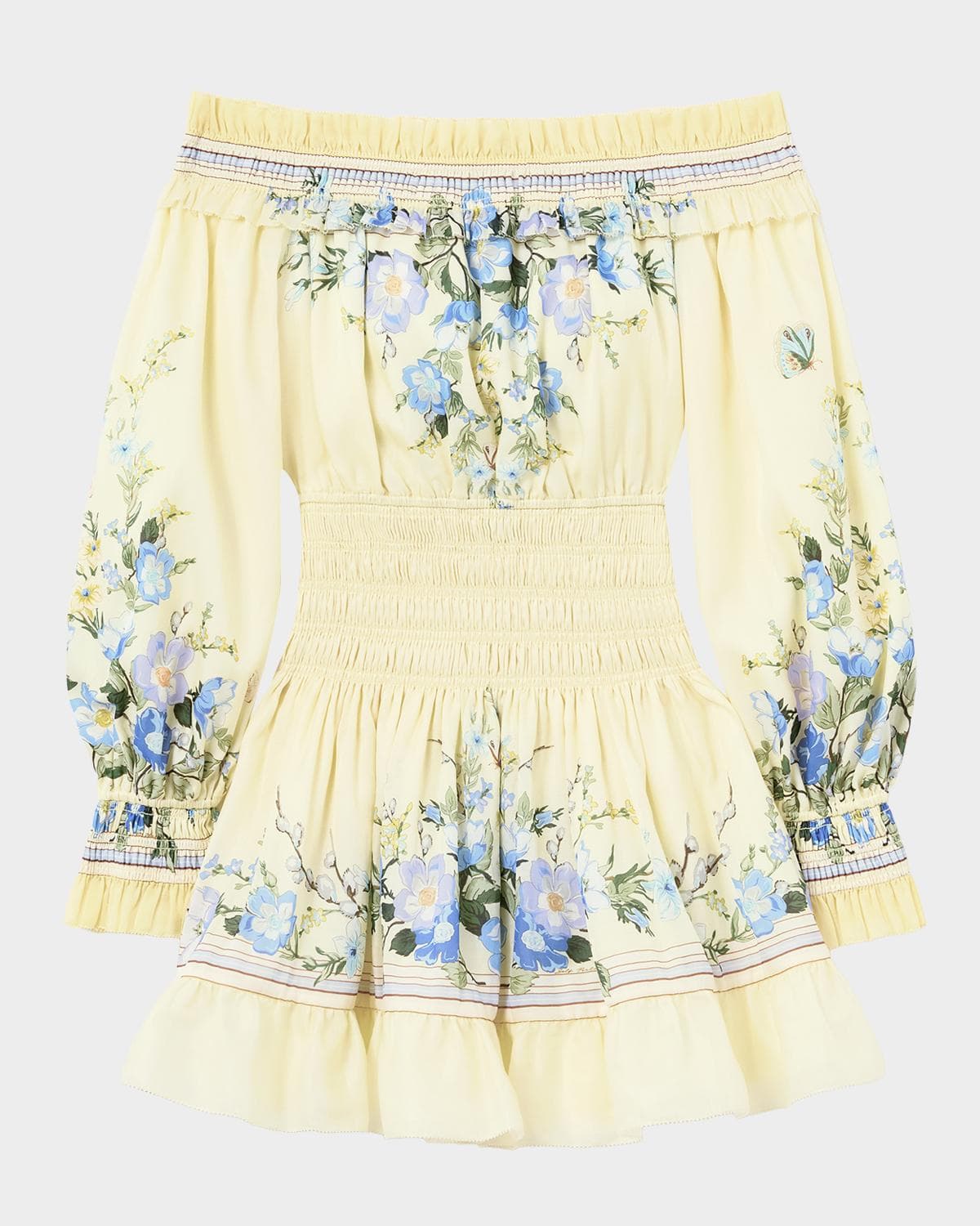 Self-Portrait Floral Organza Ruffle Mini Dress · 12