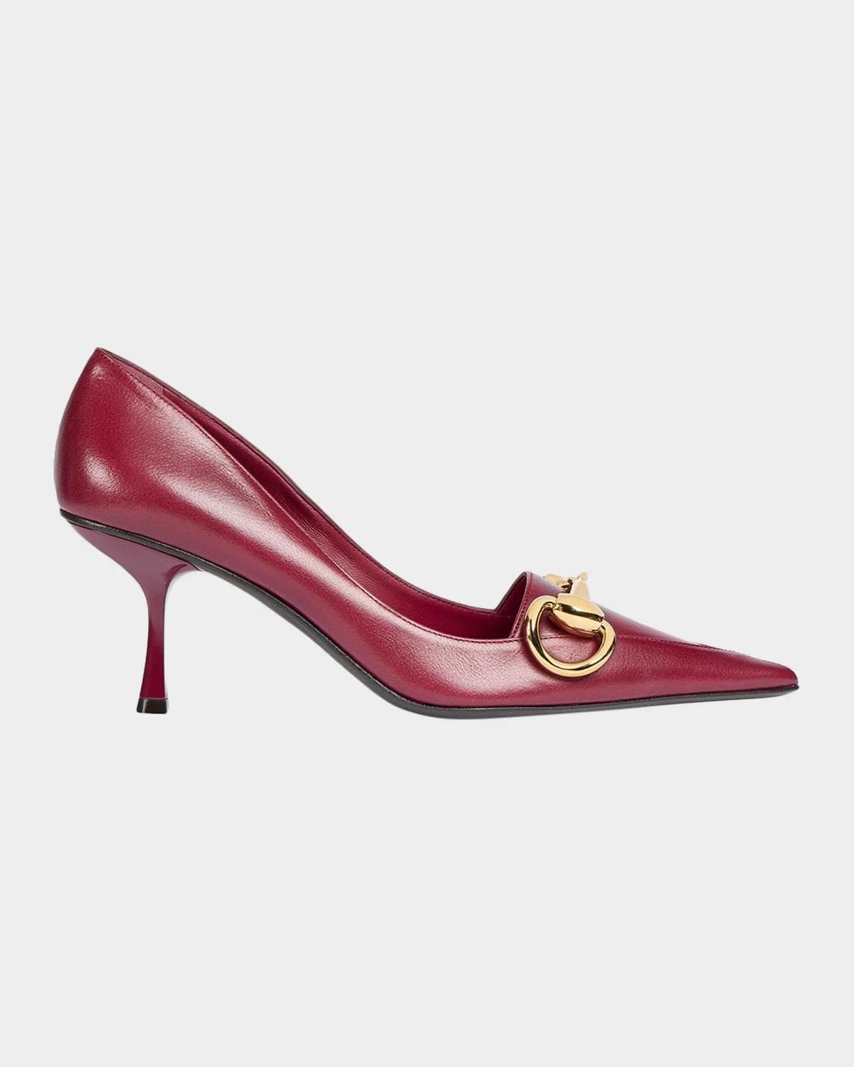 Gucci 75mm Boulevard Leather Pumps