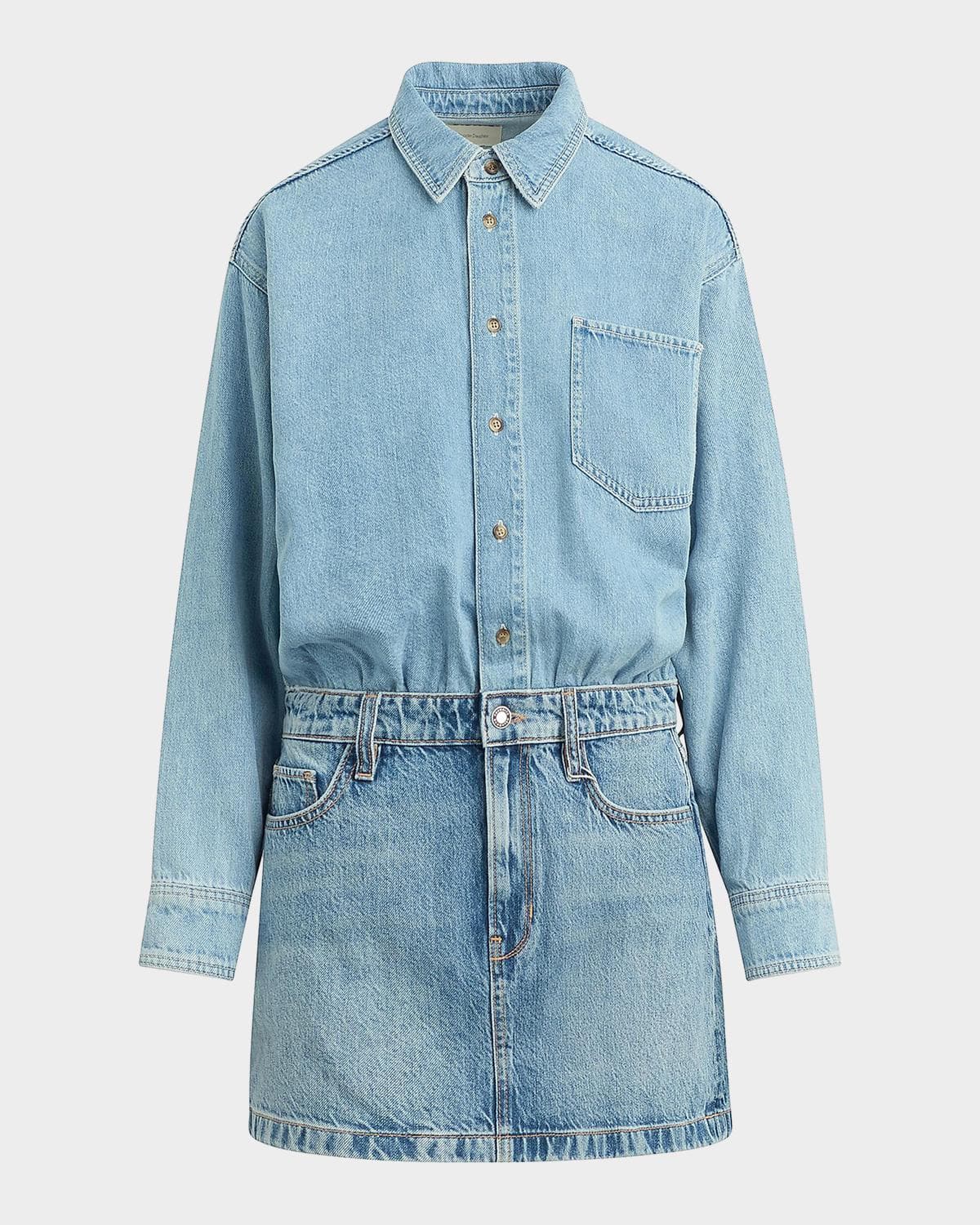 Warm The Layla Layered Denim Mini Dress
